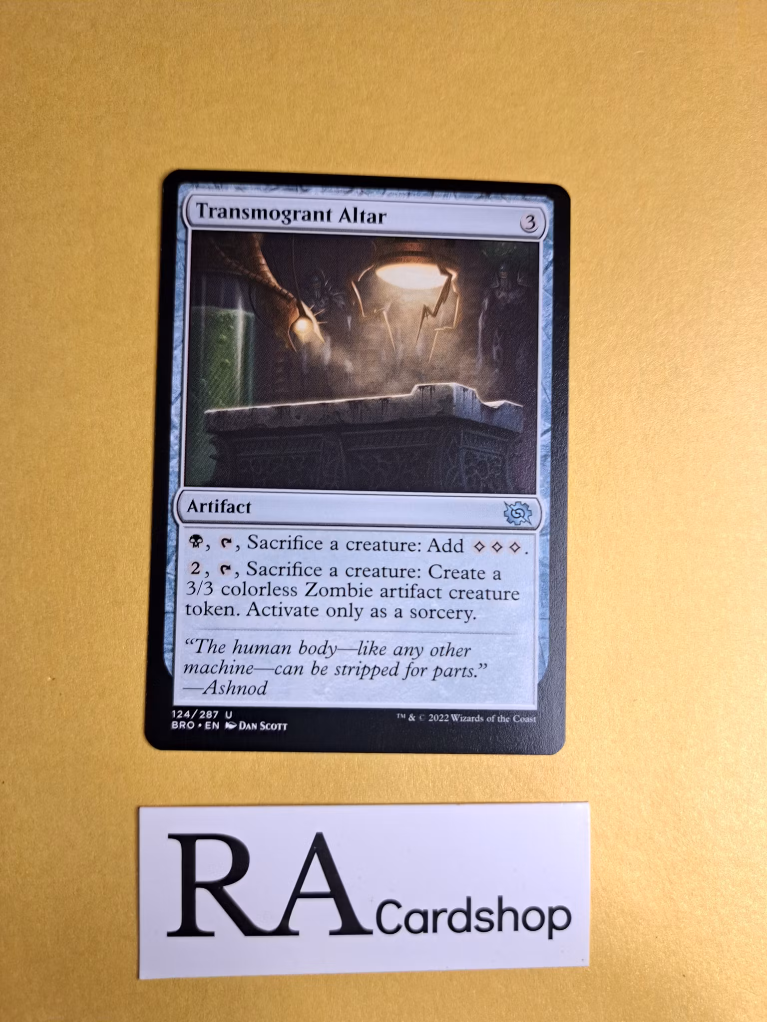 Transmogrant Altar Uncommon 124/287 The Brothers War Magic the Gathering