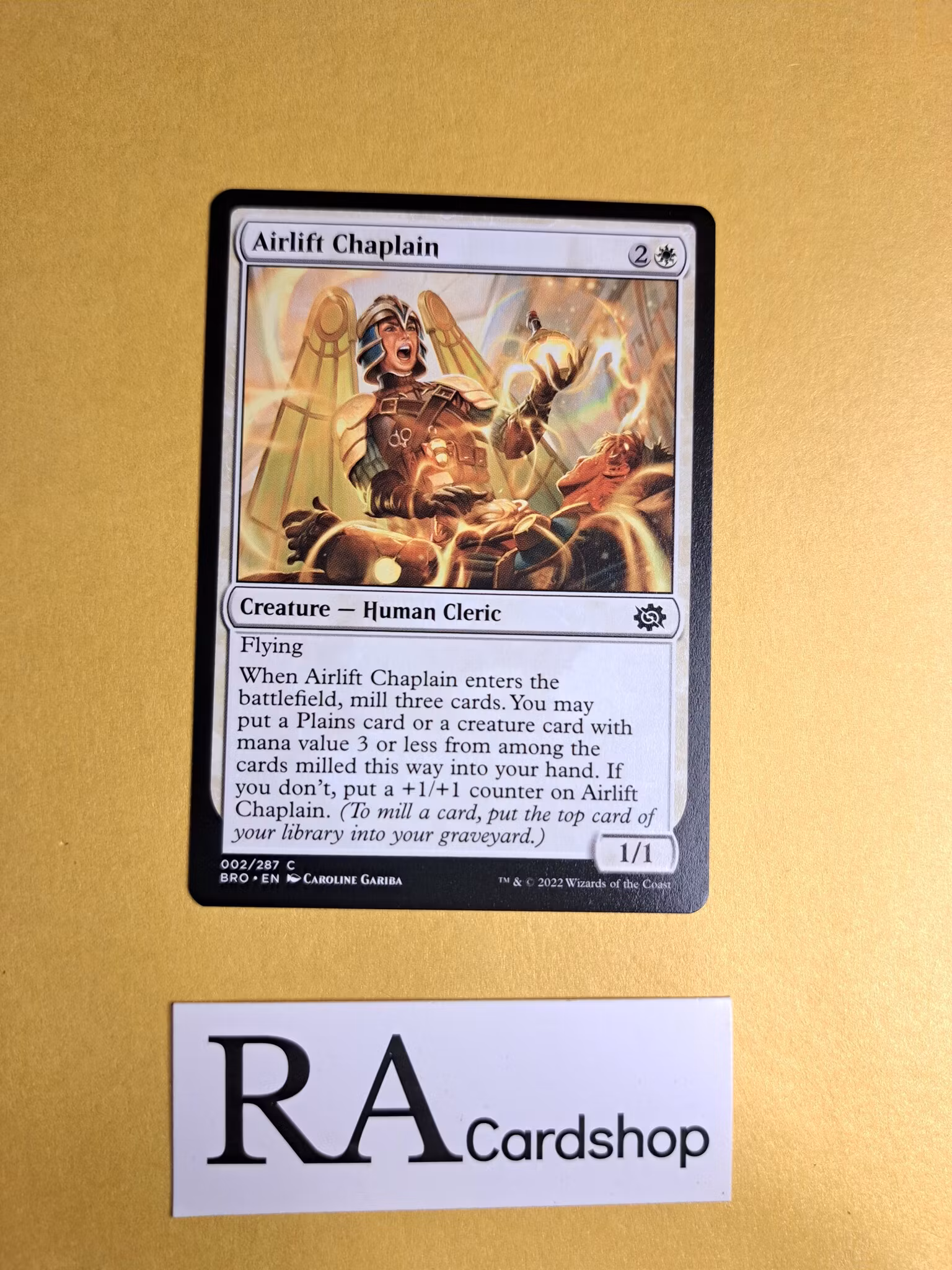 Arlift Chaplain Common 002/287 The Brothers (BRO) War Magic the Gathering