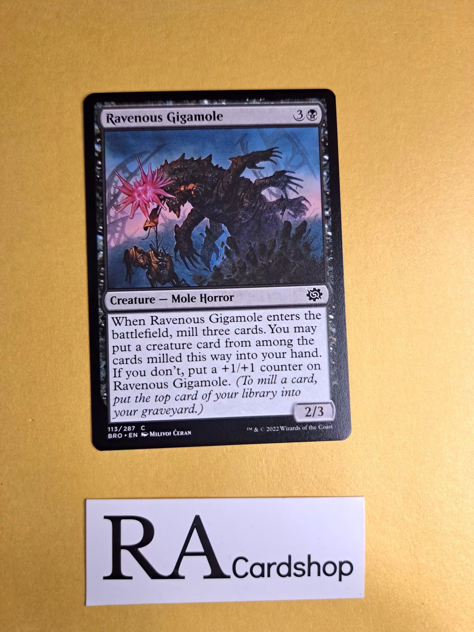 Ravenous Gigamole Common 113/287 The Brothers War Magic the Gathering