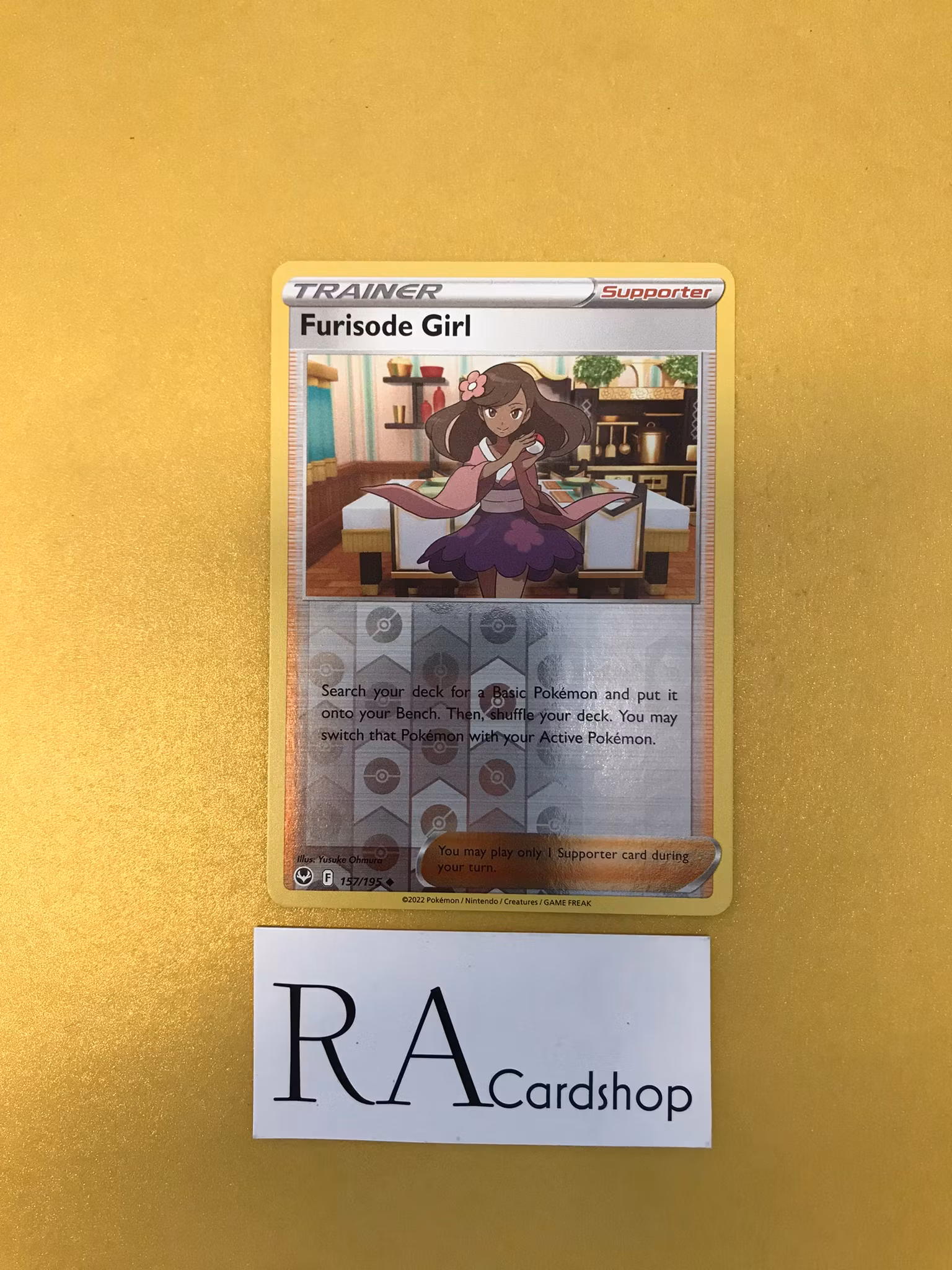 Furisode Girl Reverse Holo Uncommon 157/195 Silver Tempest Pokemon