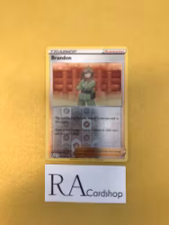 Brandon Reverse Holo Uncommon 151/195 Silver Tempest Pokemon