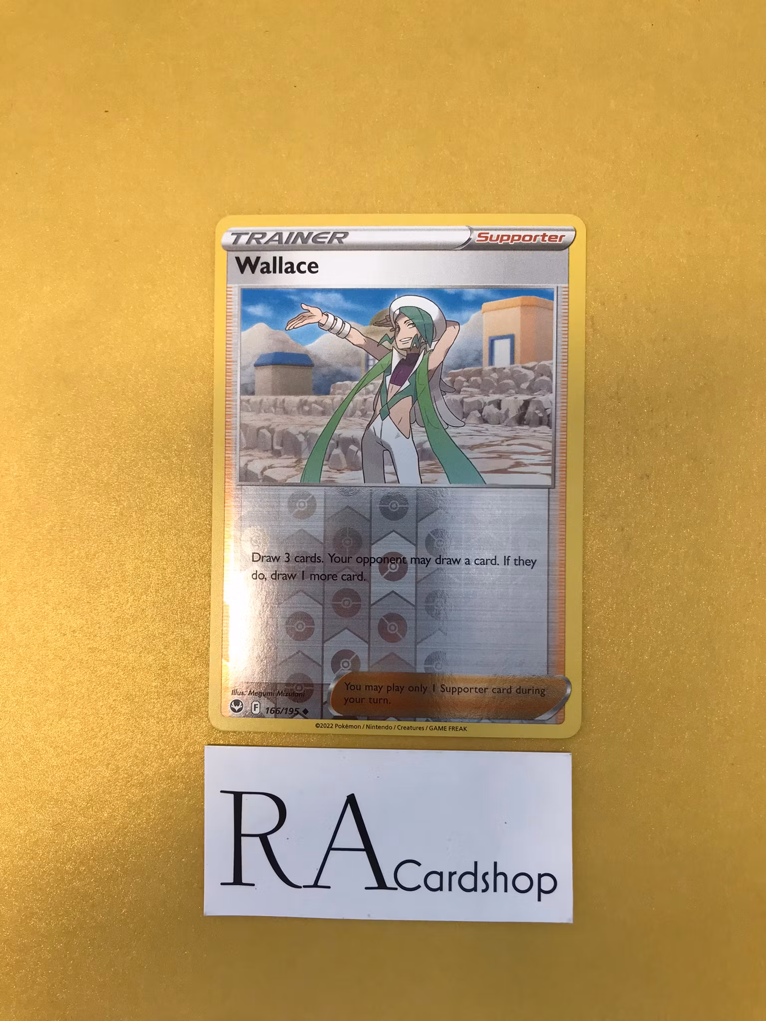 Wallace Reverse Holo Uncommon 166/195 Silver Tempest Pokemon