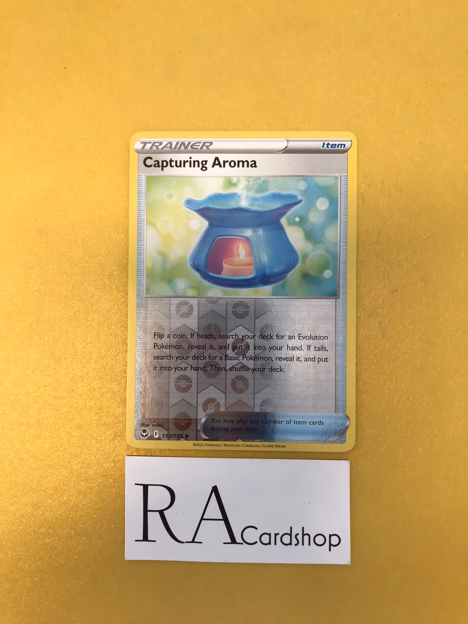 Capturing Aroma Reverse Holo Uncommon 153/195 Silver Tempest Pokemon