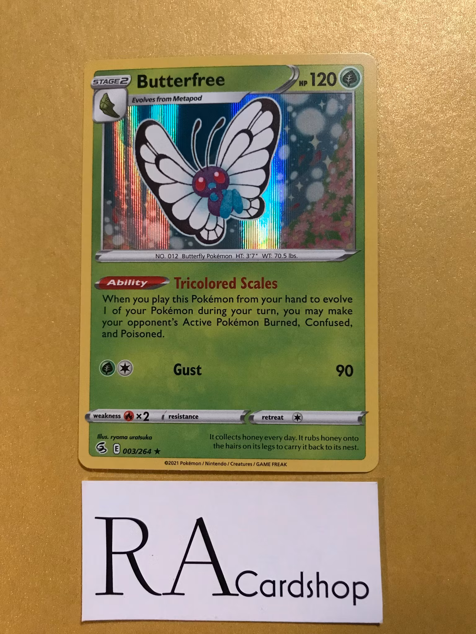 Butterfree Holo Rare 003/264 Fusion Strike Pokemon