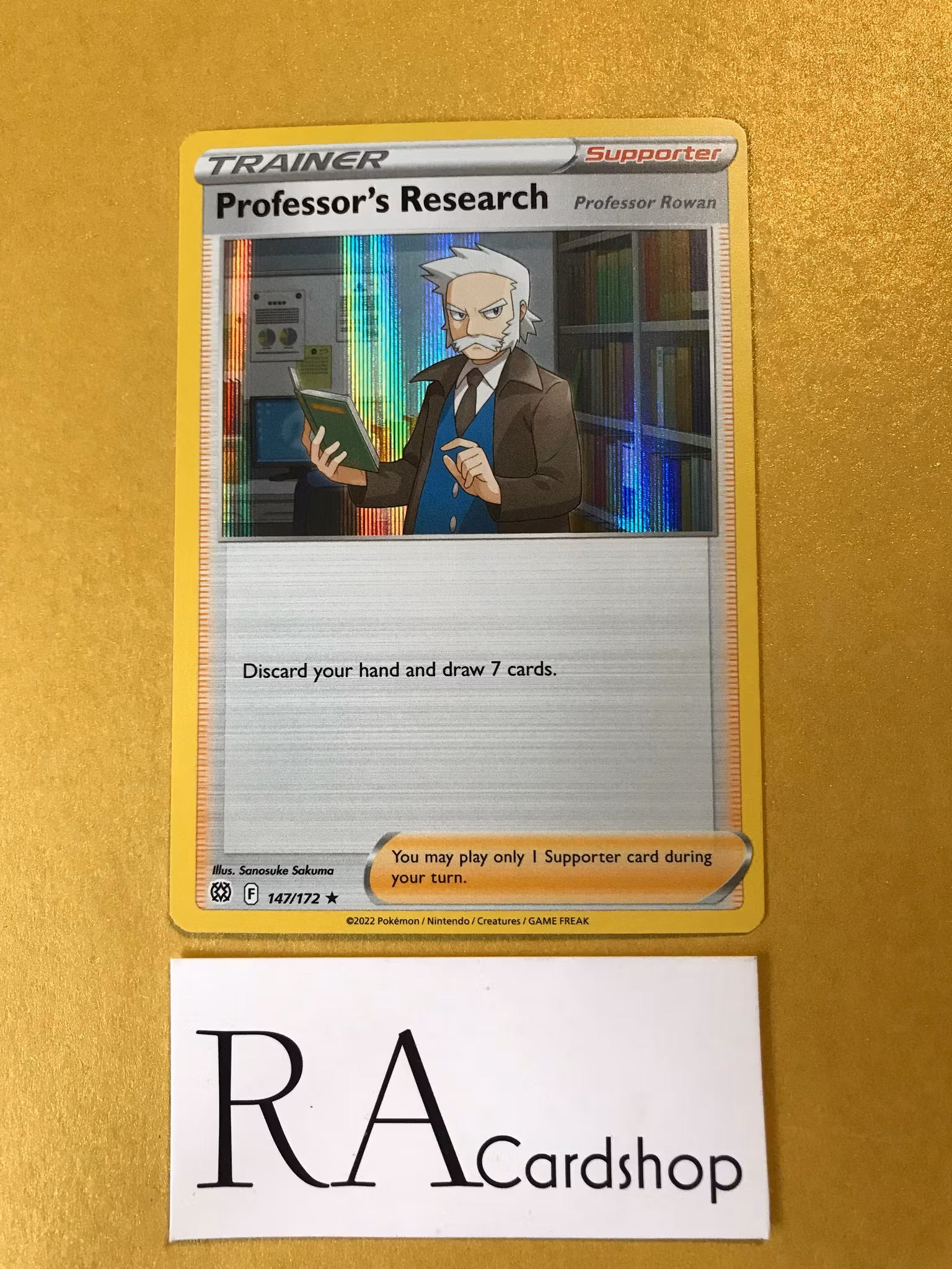 Professors Research Holo Rare 147/172 Brilliant Stars Pokemon