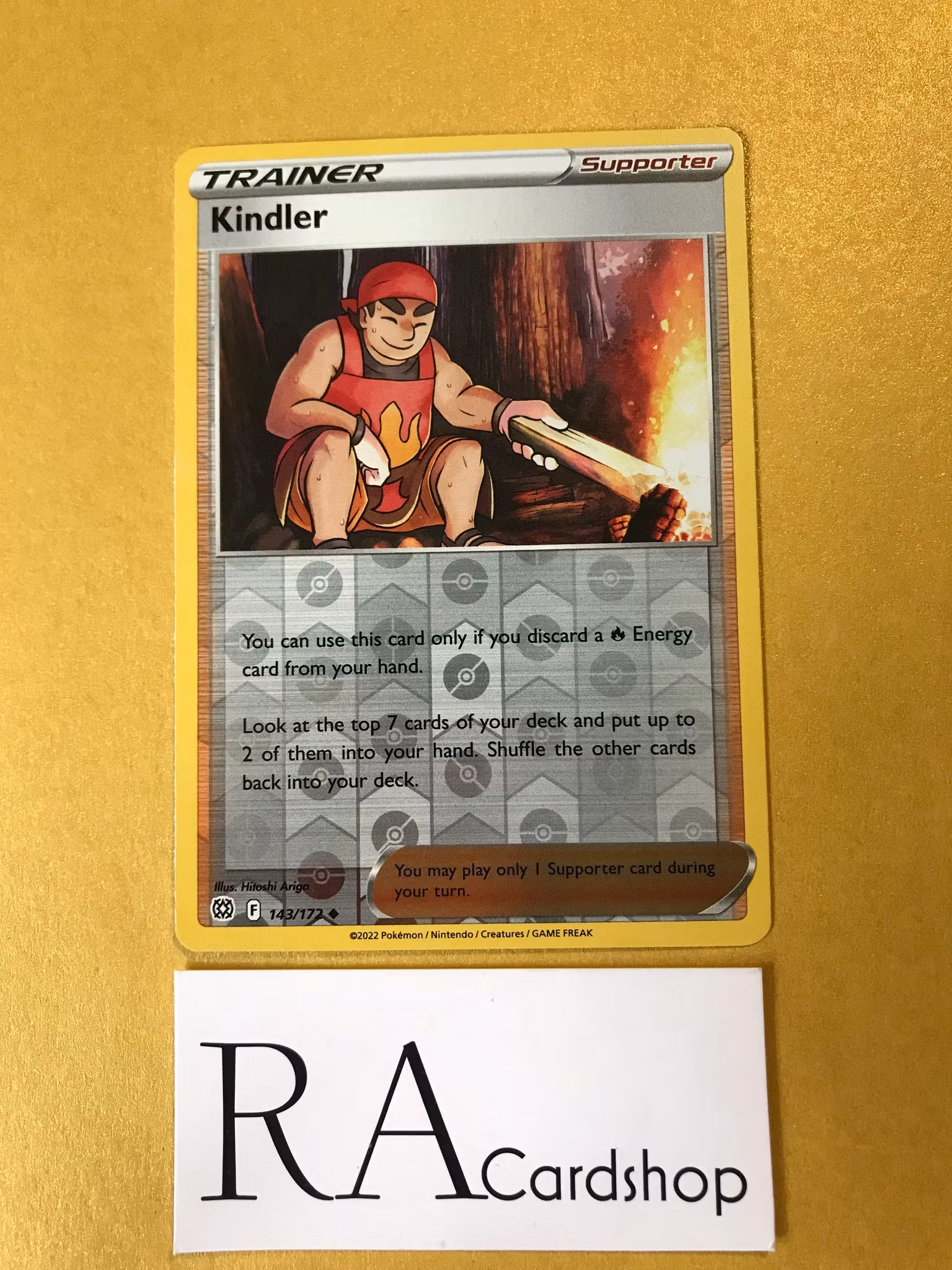 Kindler Reverse Holo Uncommon 143/172 Brilliant Stars Pokemon