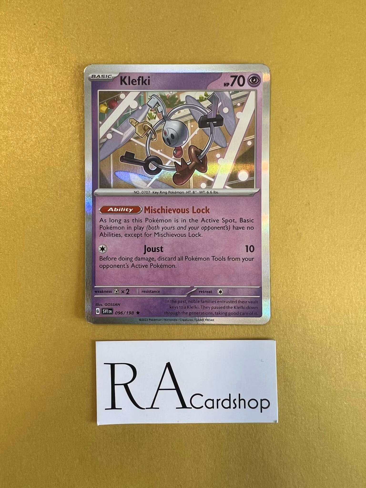 Klefki Holo Rare 096/198 Scarlet & Violet Pokemon