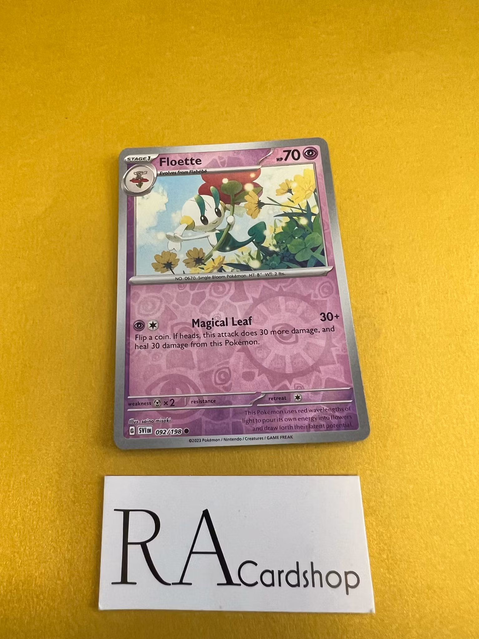 Floette Reverse Holo Common 092/198 Scarlet & Violet Pokemon