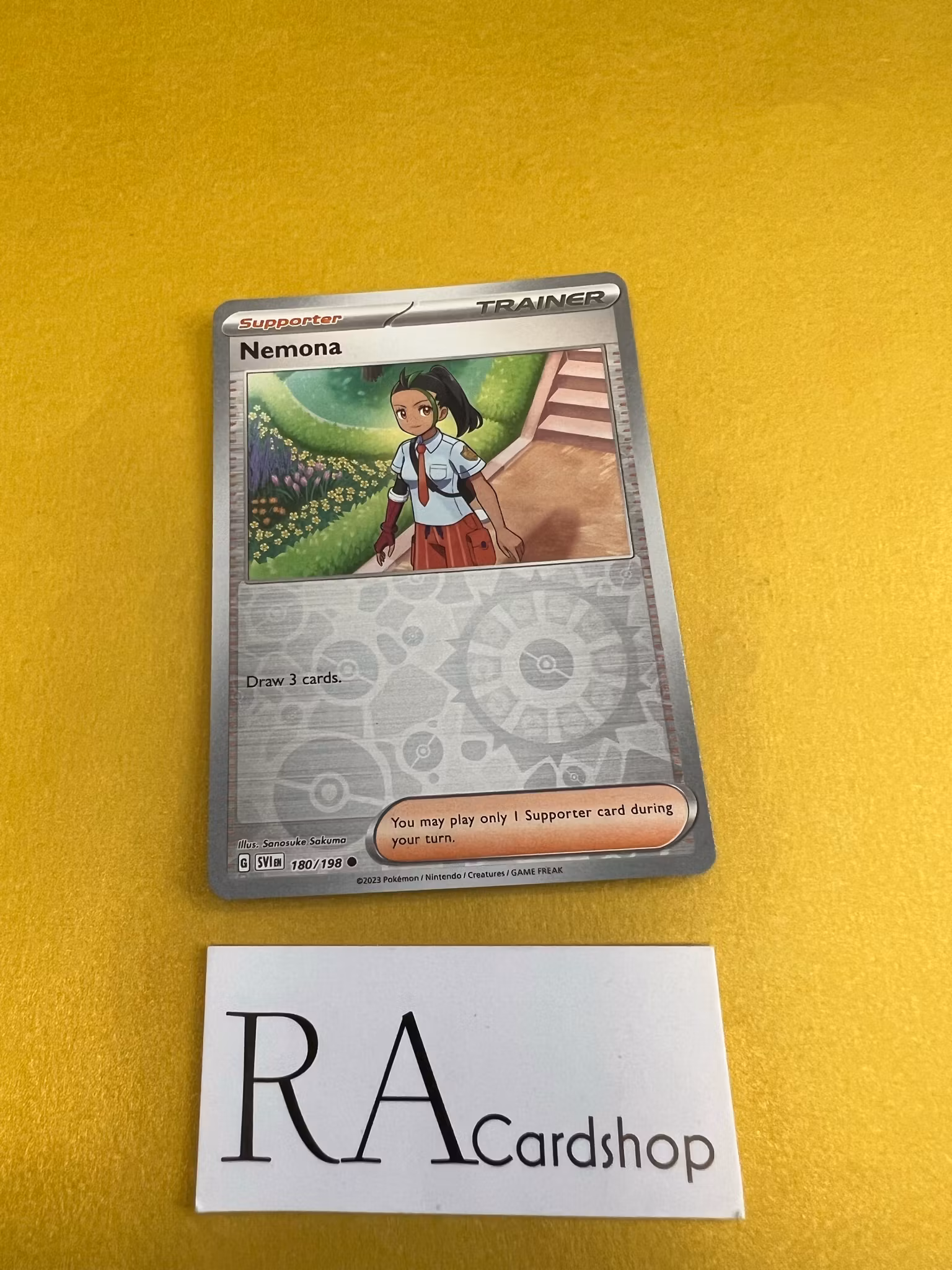 Nemona Reverse Holo Common 180/198 Scarlet & Violet Pokemon