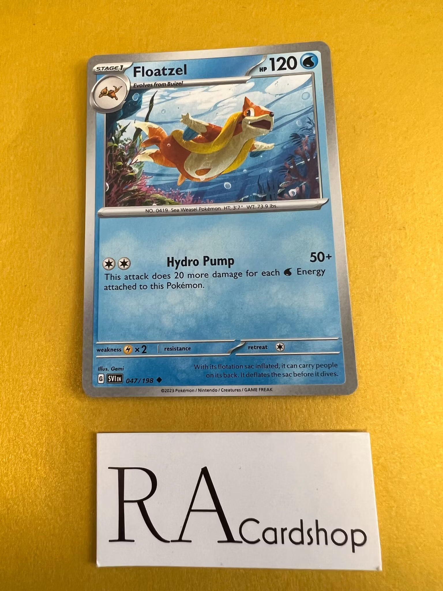Floatzel Uncommon 047/198 Scarlet & Violet Pokemon