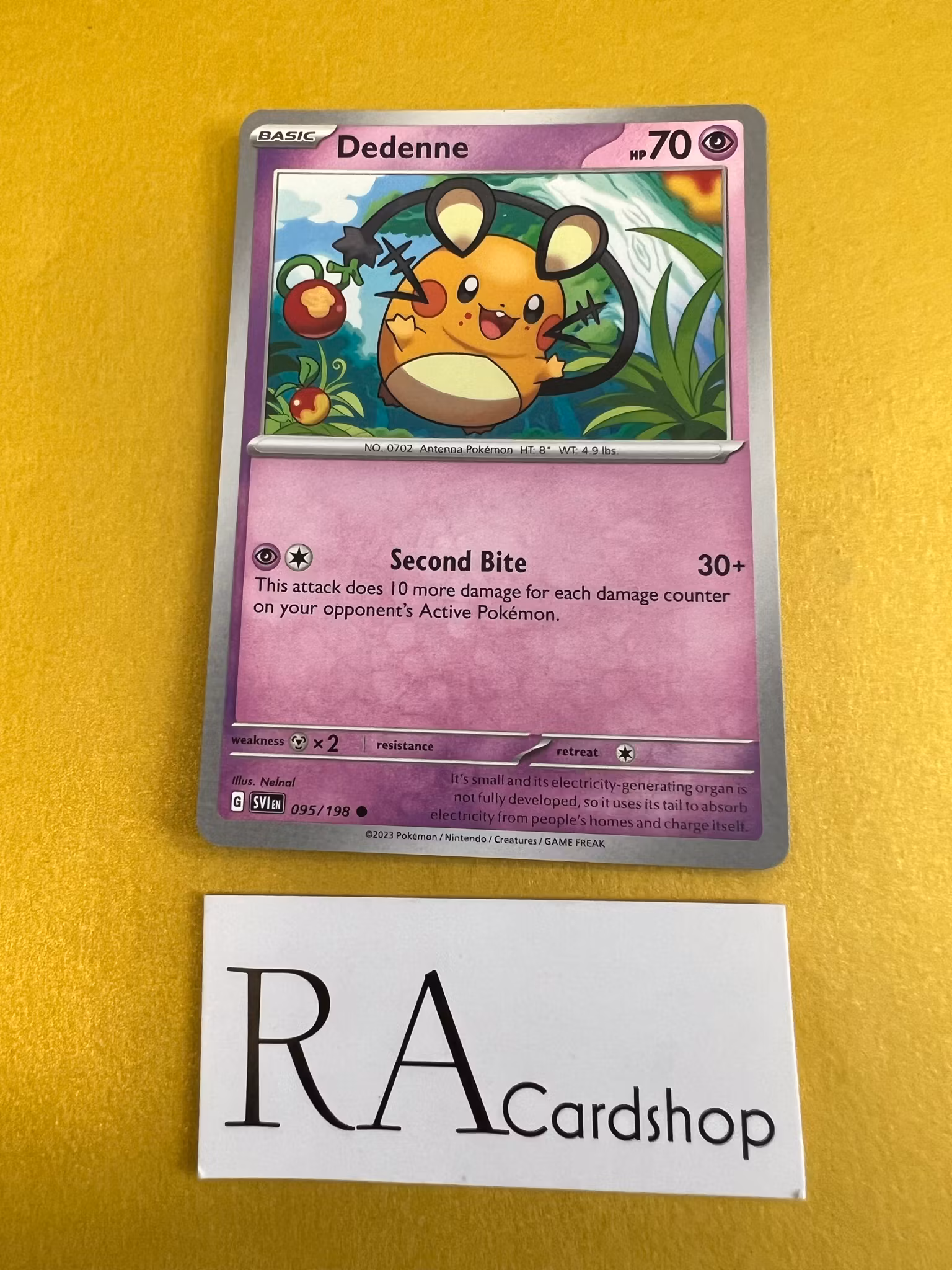 Dedenne common  095/198 Scarlet & Violet Pokemon