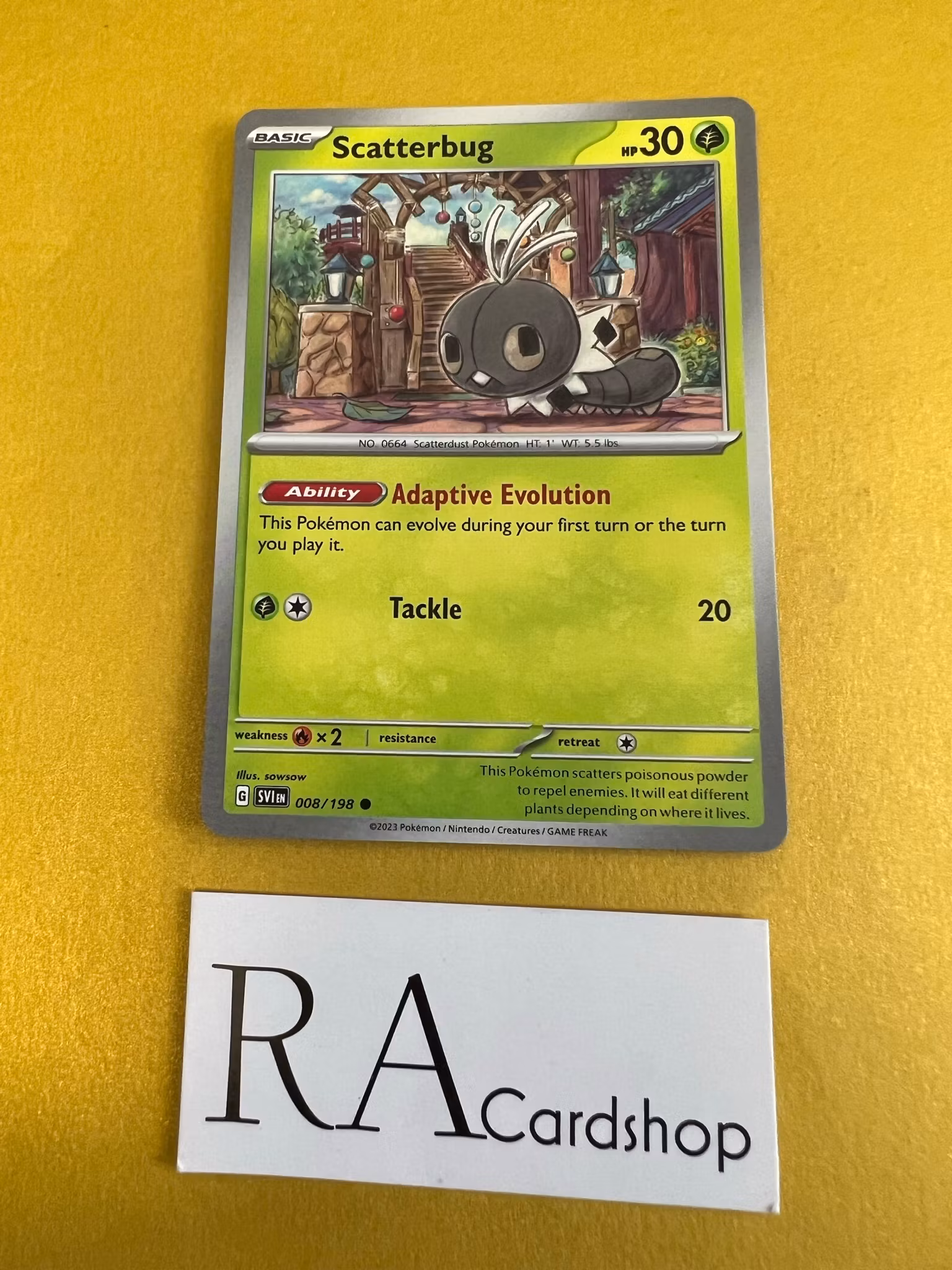 Scatterbug common  008/198 Scarlet & Violet Pokemon