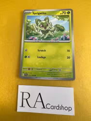 Sprigatito common 013/198 Scarlet & Violet Pokemon