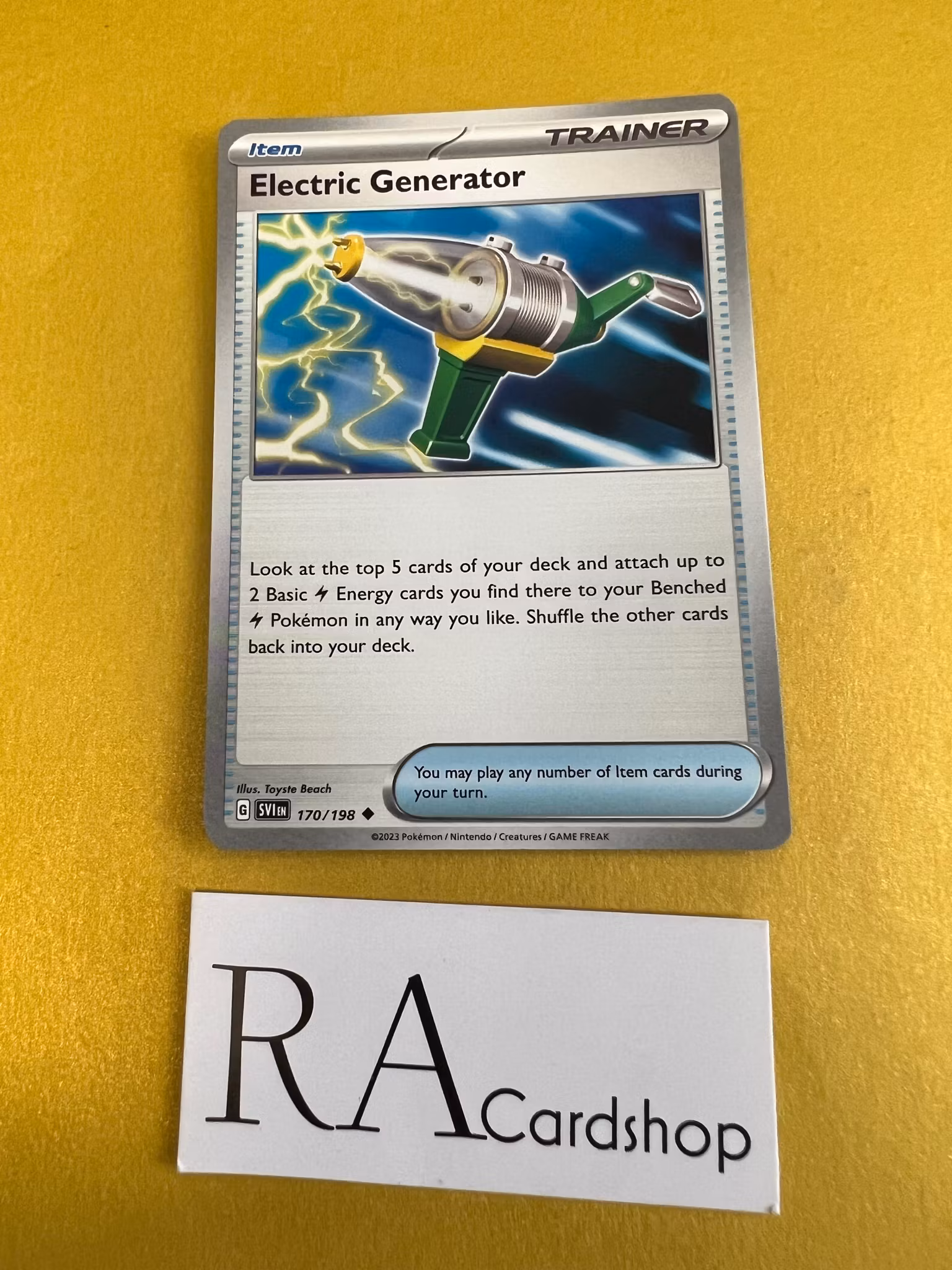 Electric Generator Uncommon  170/198 Scarlet & Violet Pokemon