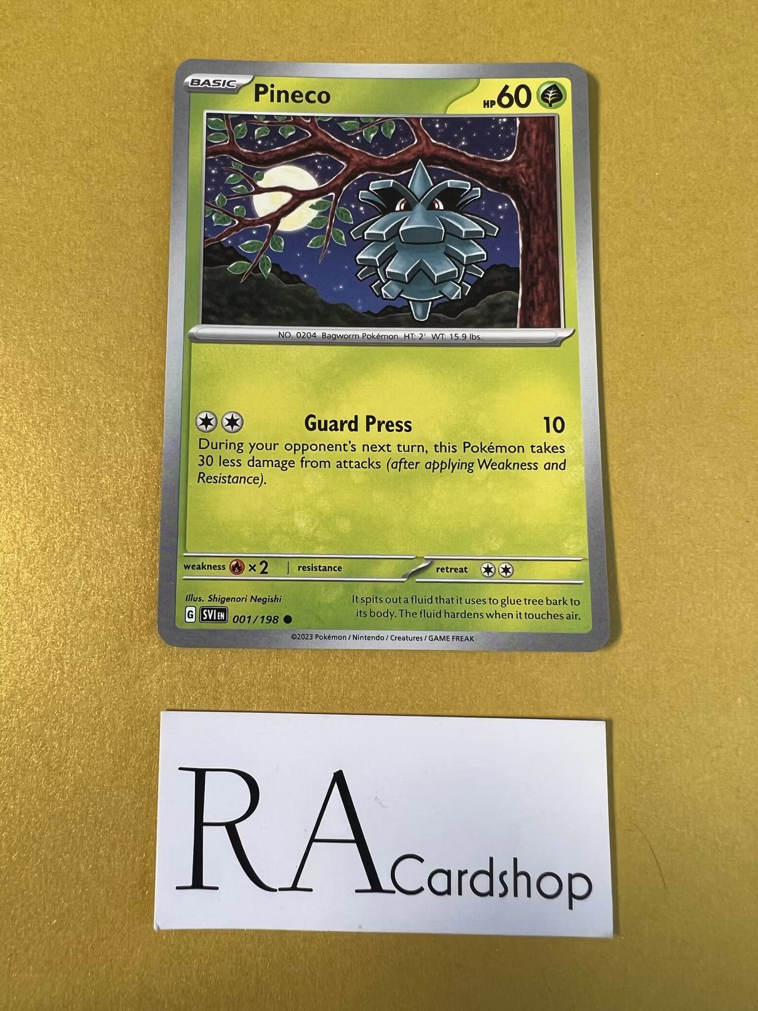 Pineco Common 001/198 Scarlet & Violet Pokemon