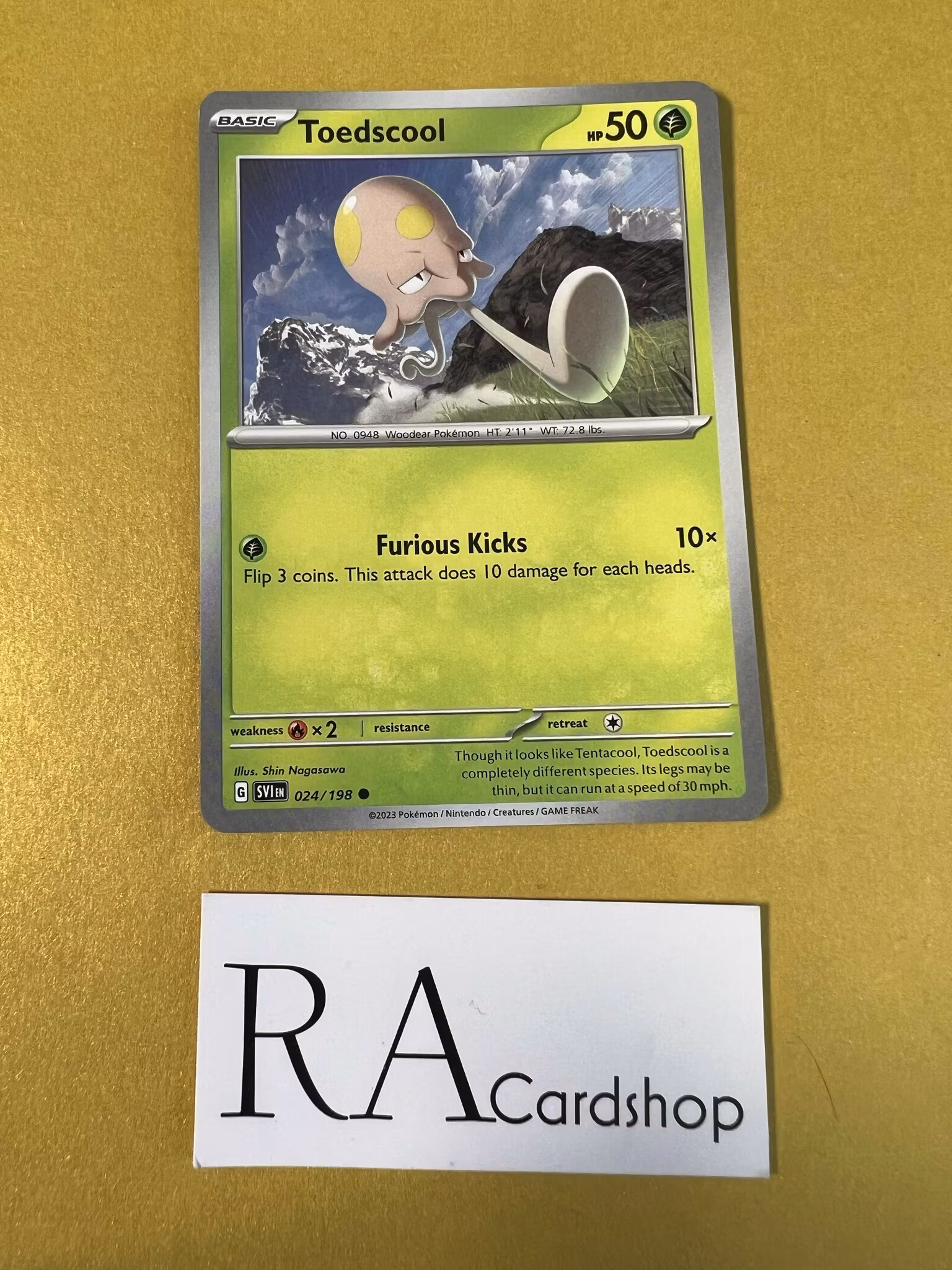 Toedscool Common 024/198 Scarlet & Violet Pokemon