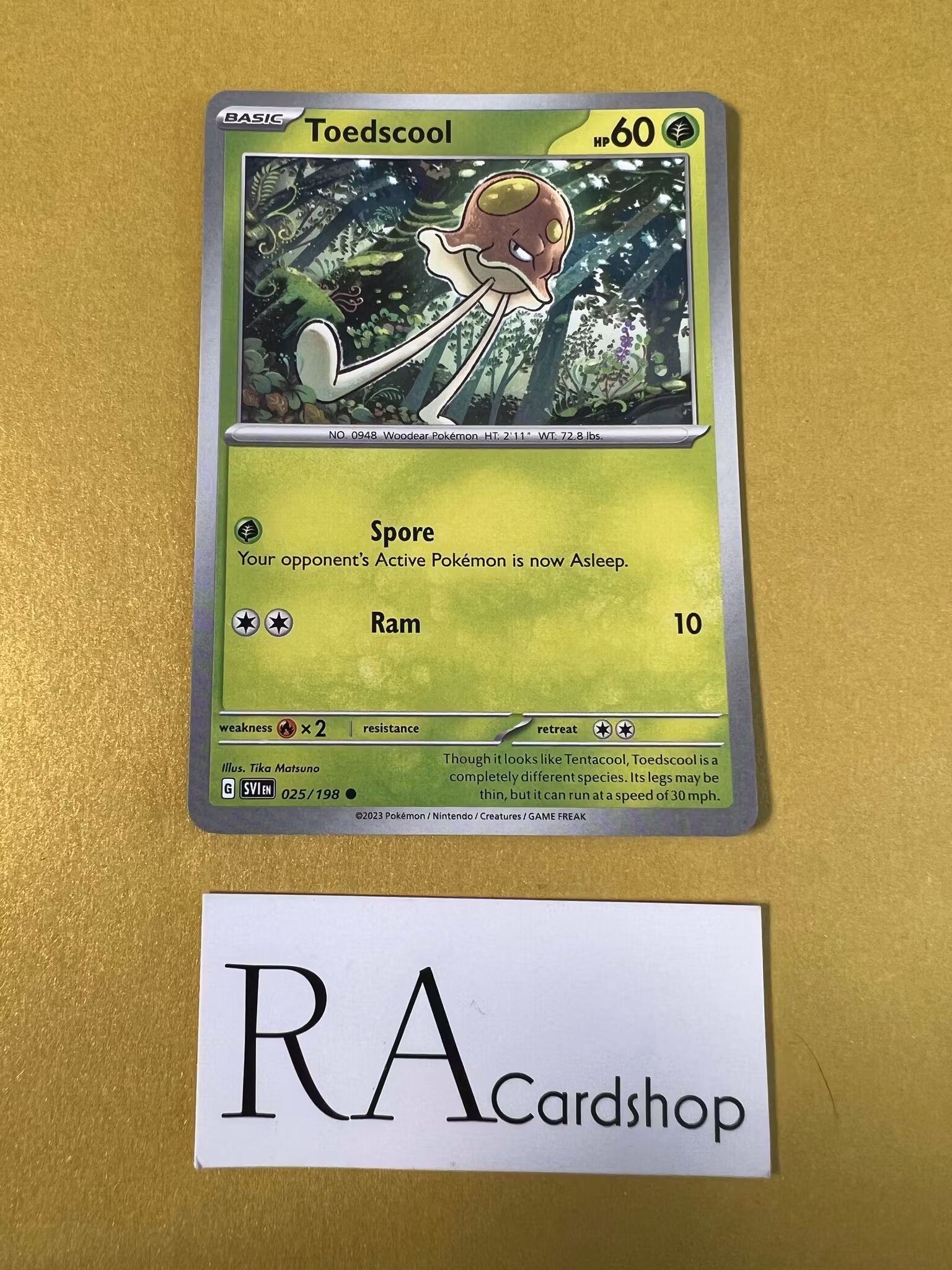 Toedscool Common 025/198 Scarlet & Violet Pokemon