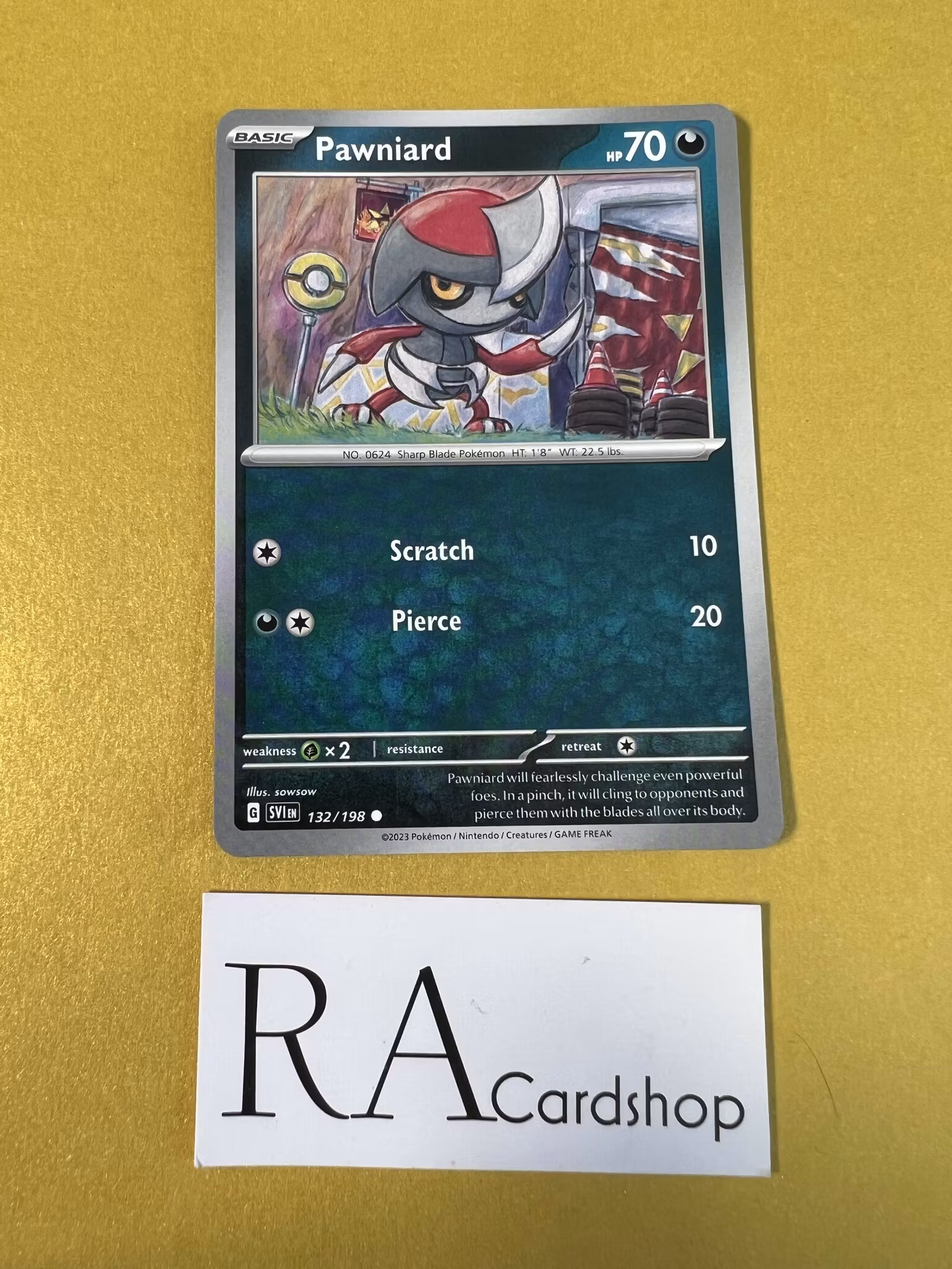 Pawniard Common 132/198 Scarlet & Violet Pokemon