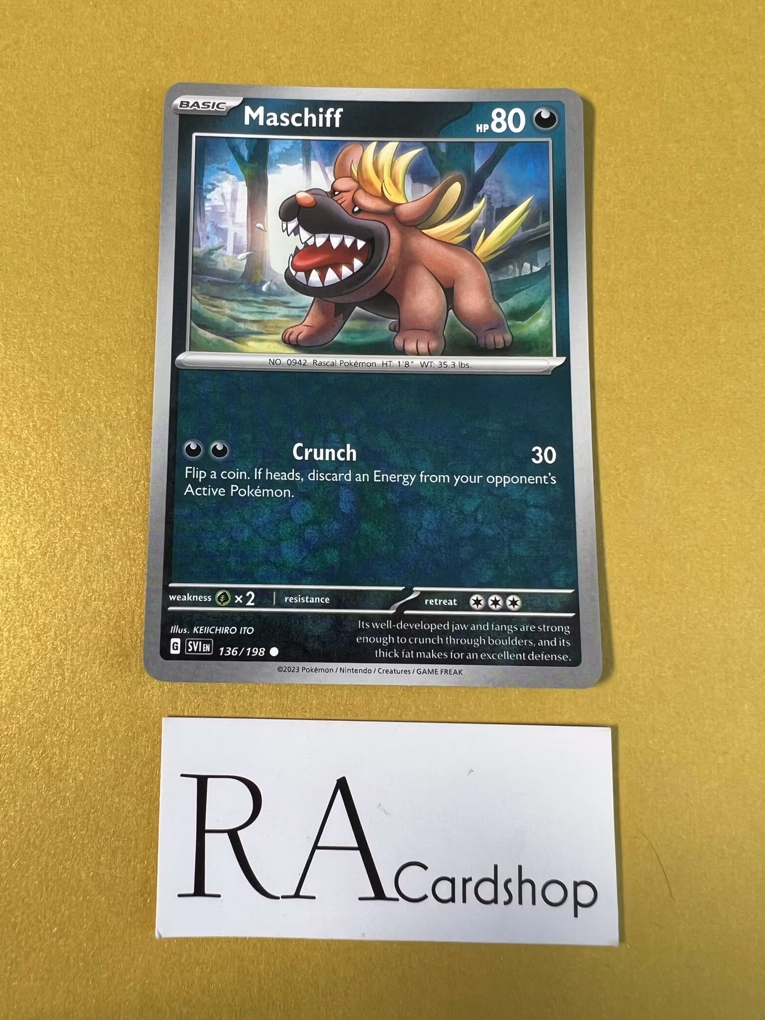 Maschiff Common 136/198 Scarlet & Violet Pokemon