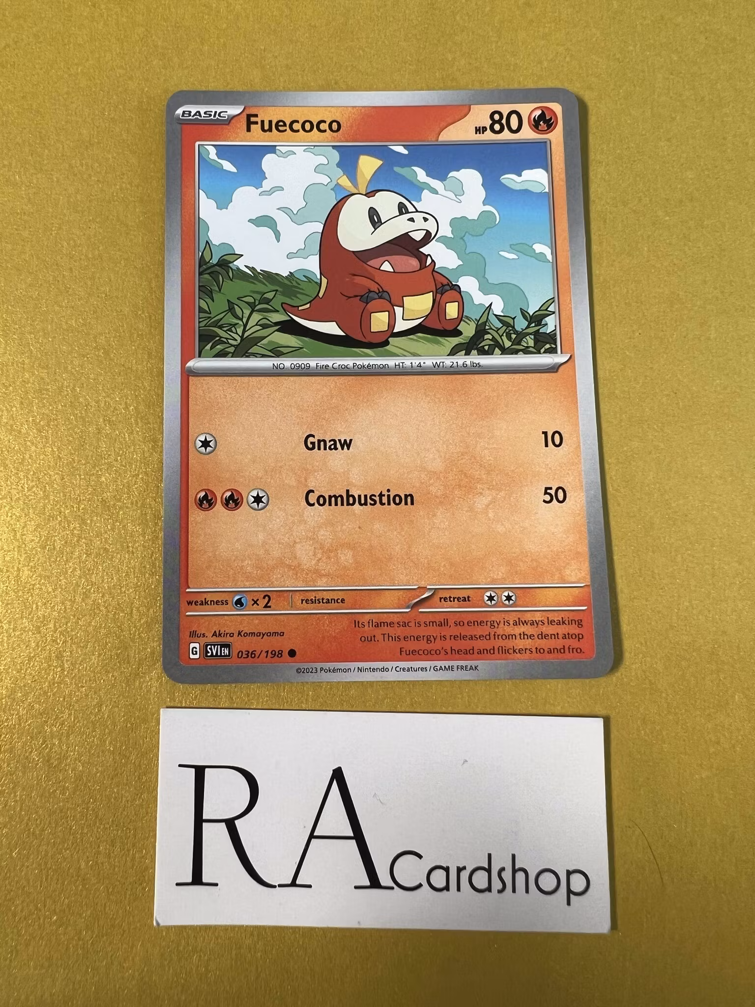 Fuecoco Common 036/198 Scarlet & Violet Pokemon