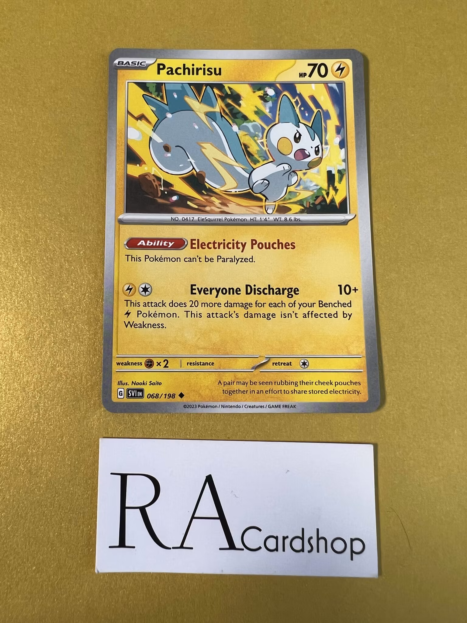 Pachirisu Uncommon 068/198 Scarlet & Violet Pokemon