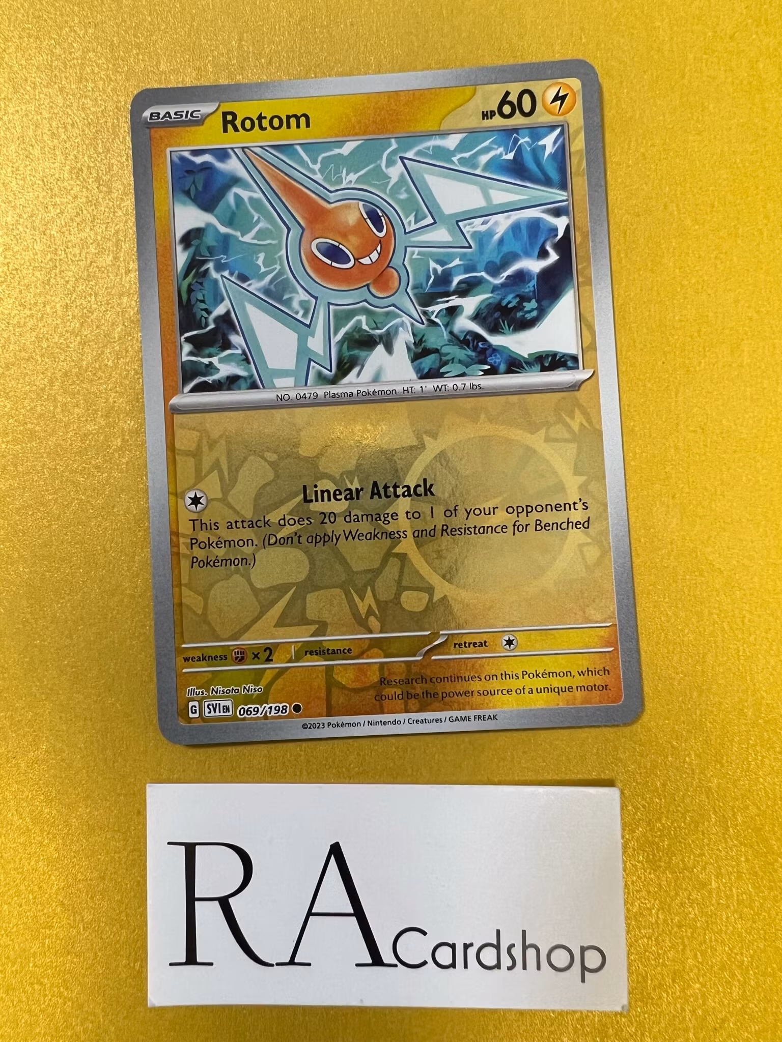 Rotom Reverse Holo Common 069/198 Scarlet & Violet Pokemon