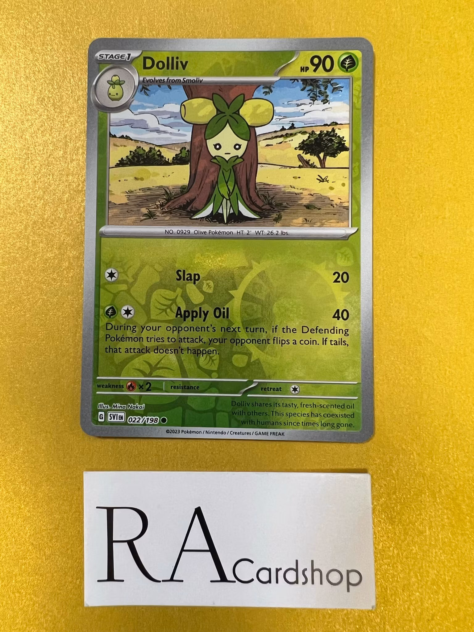 Dolliv Reverse Holo Common 022/198 Scarlet & Violet Pokemon