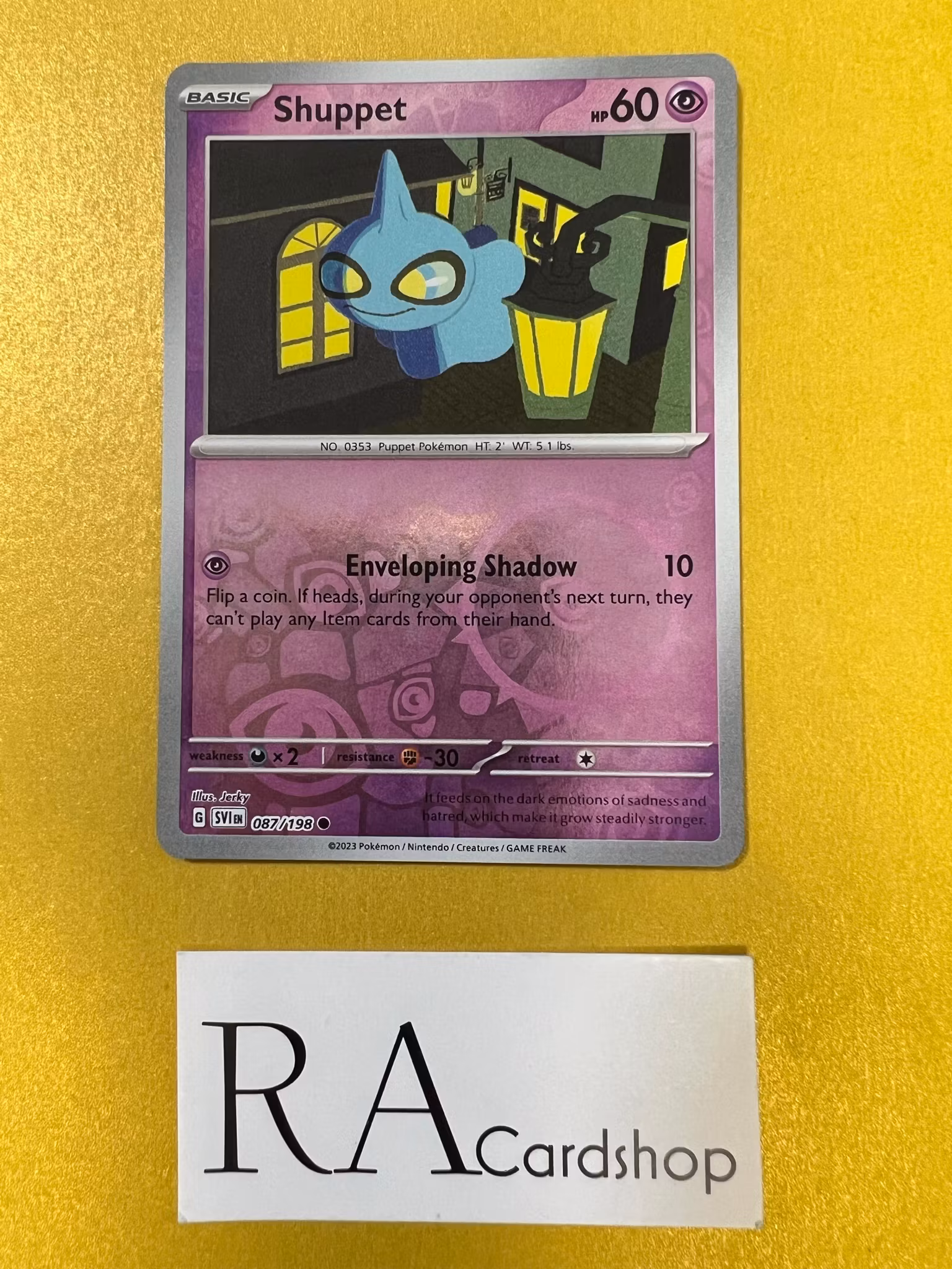 Shuppet Reverse Holo Common 087/198 Scarlet & Violet Pokemon