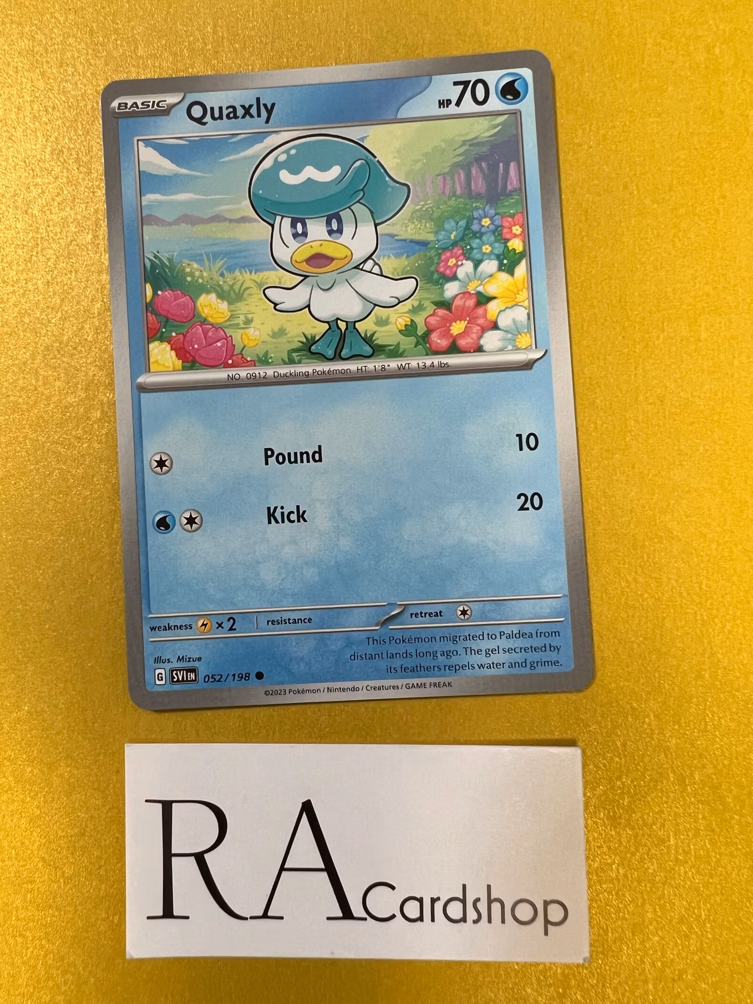 Quaxly Common 052/198 Scarlet & Violet Pokemon