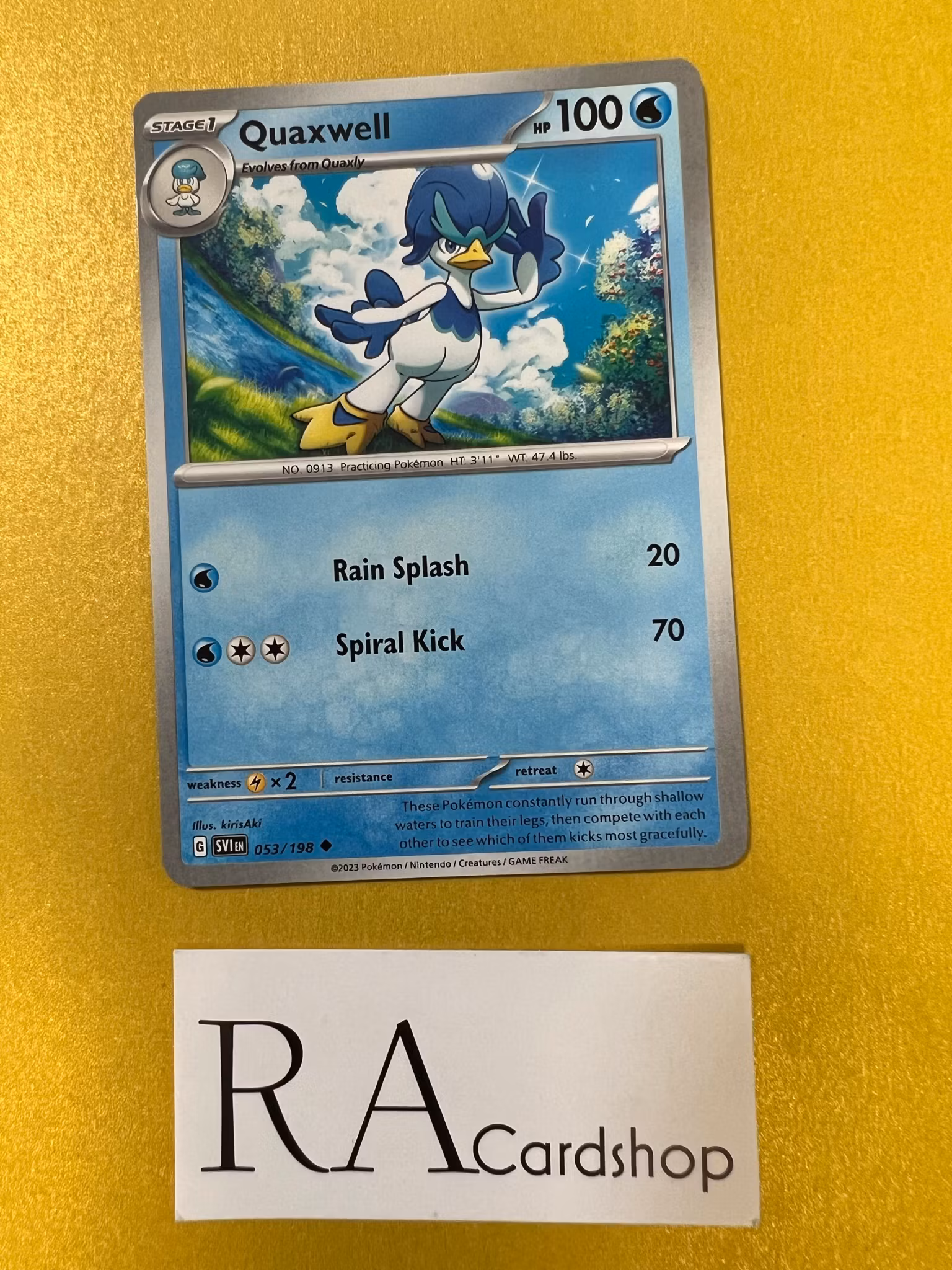 Quaxwell Uncommon 053/198 Scarlet & Violet Pokemon