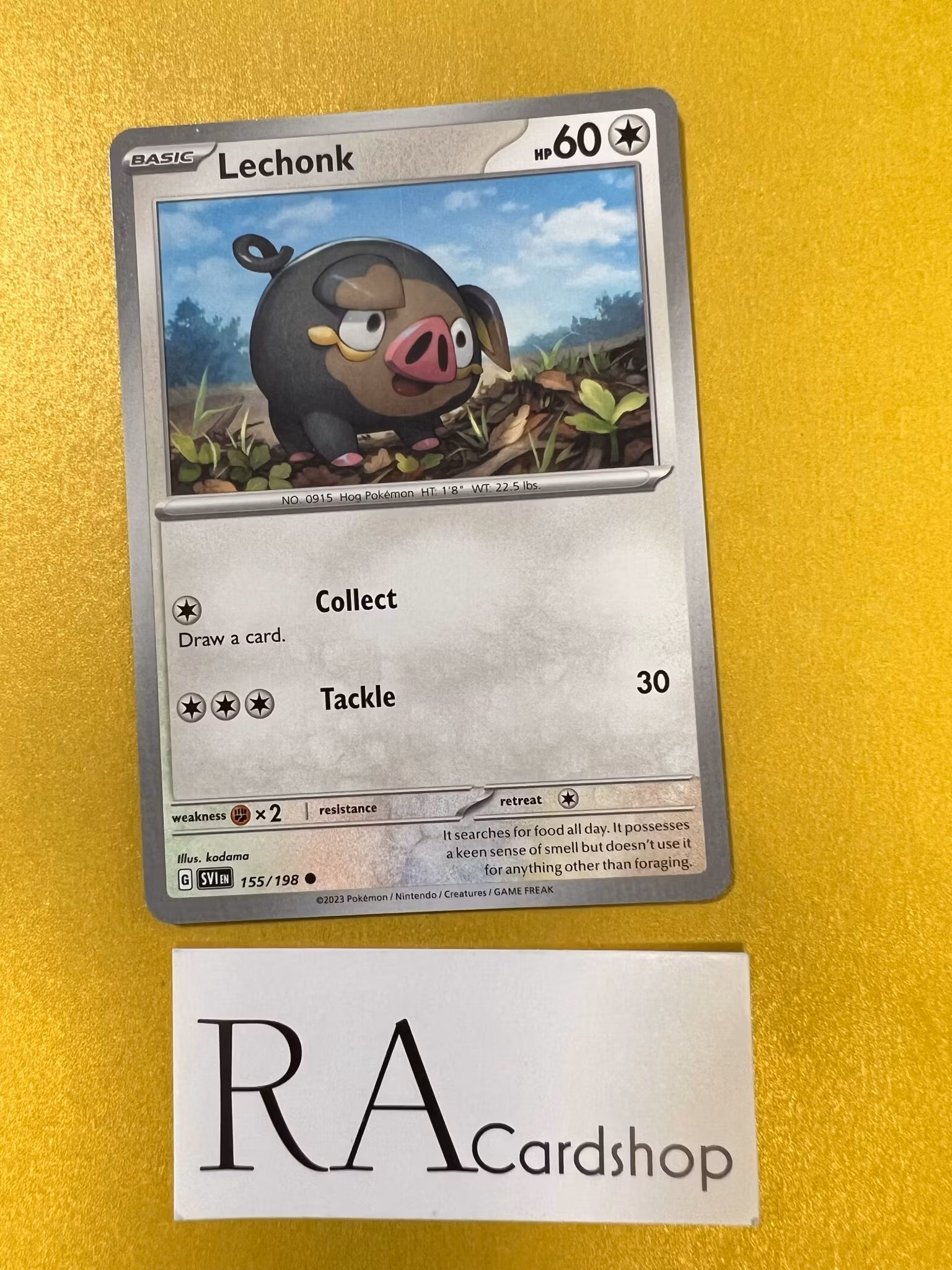 Lechonk Common 155/198 Scarlet & Violet Pokemon