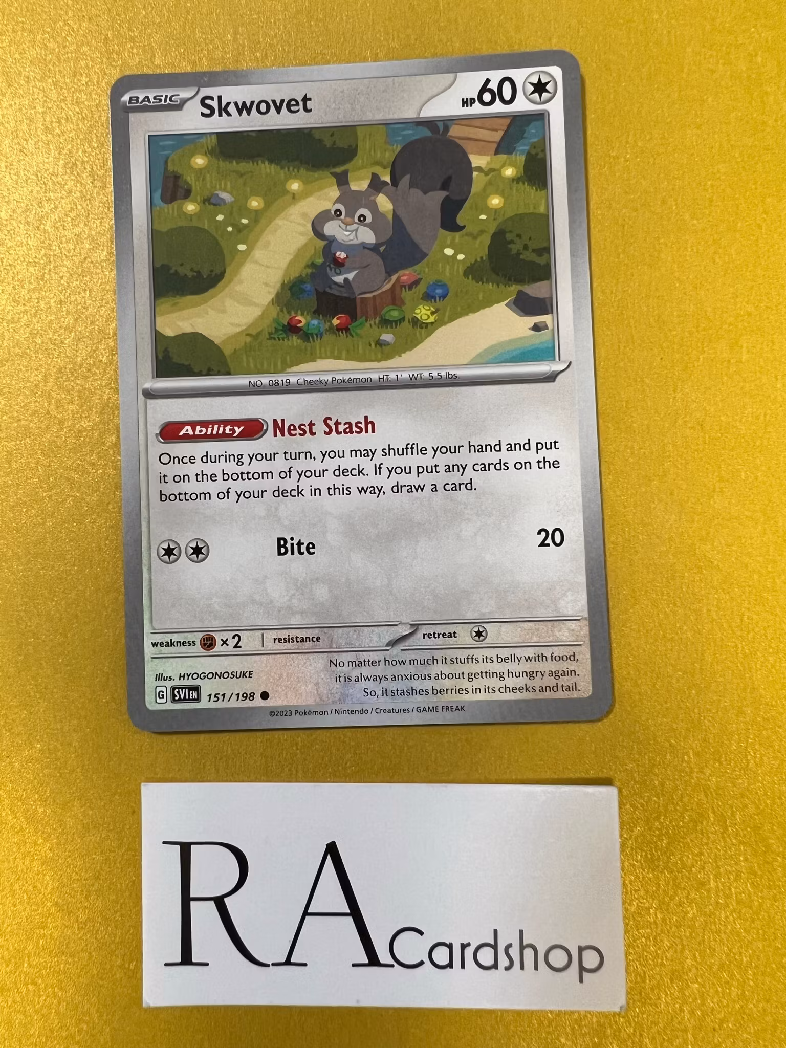 Skwovet Common 151/198 Scarlet & Violet Pokemon