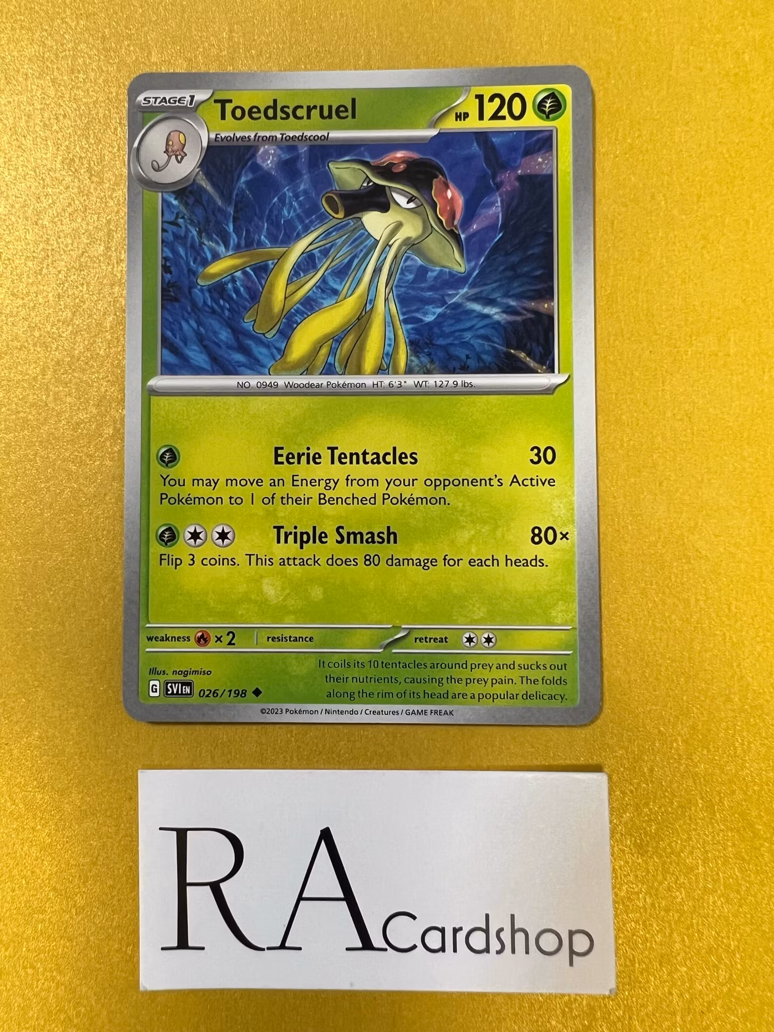 Toedscruel Uncommon 026/198 Scarlet & Violet Pokemon