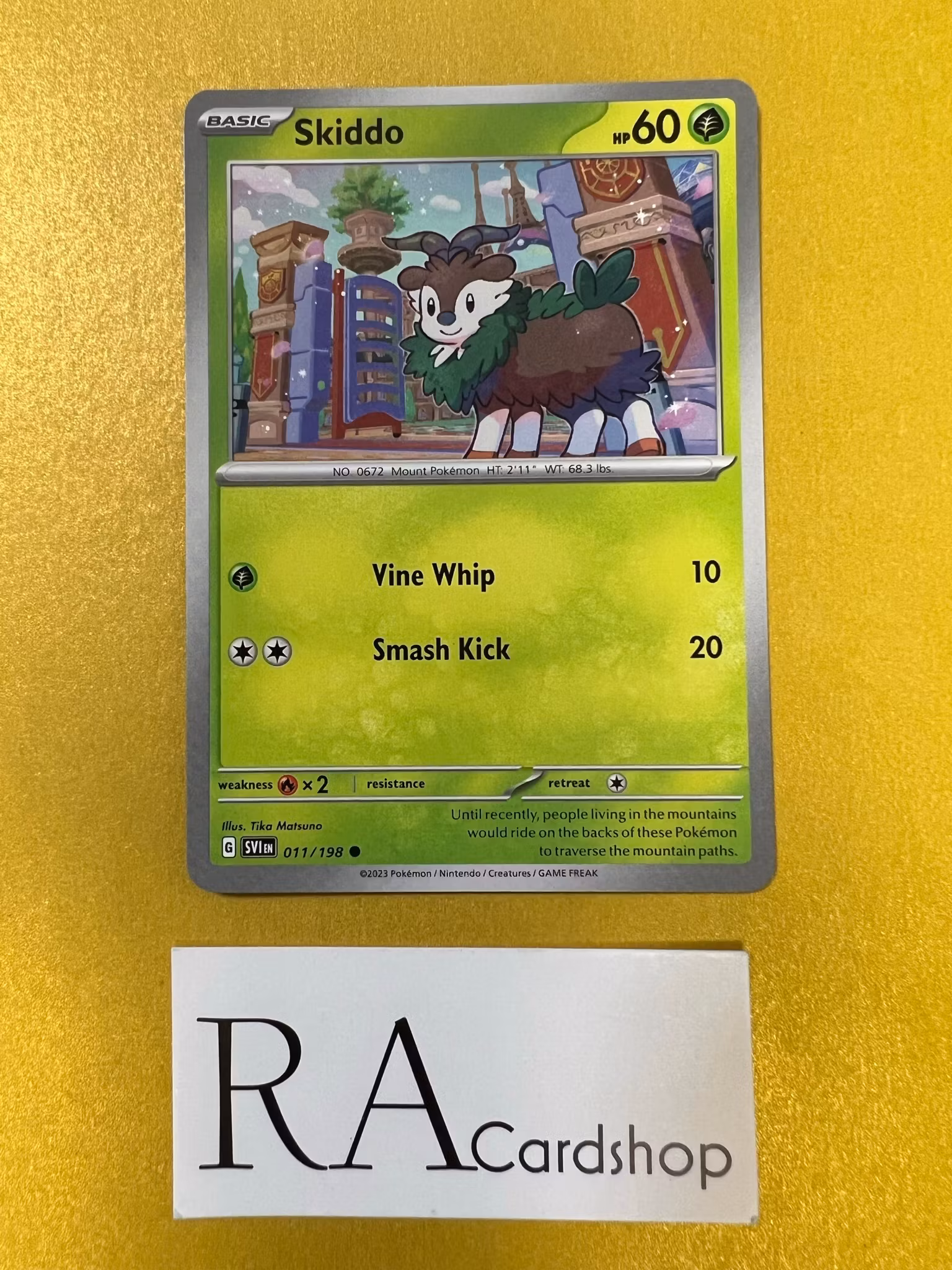 Skiddo Common 011/198 Scarlet & Violet Pokemon