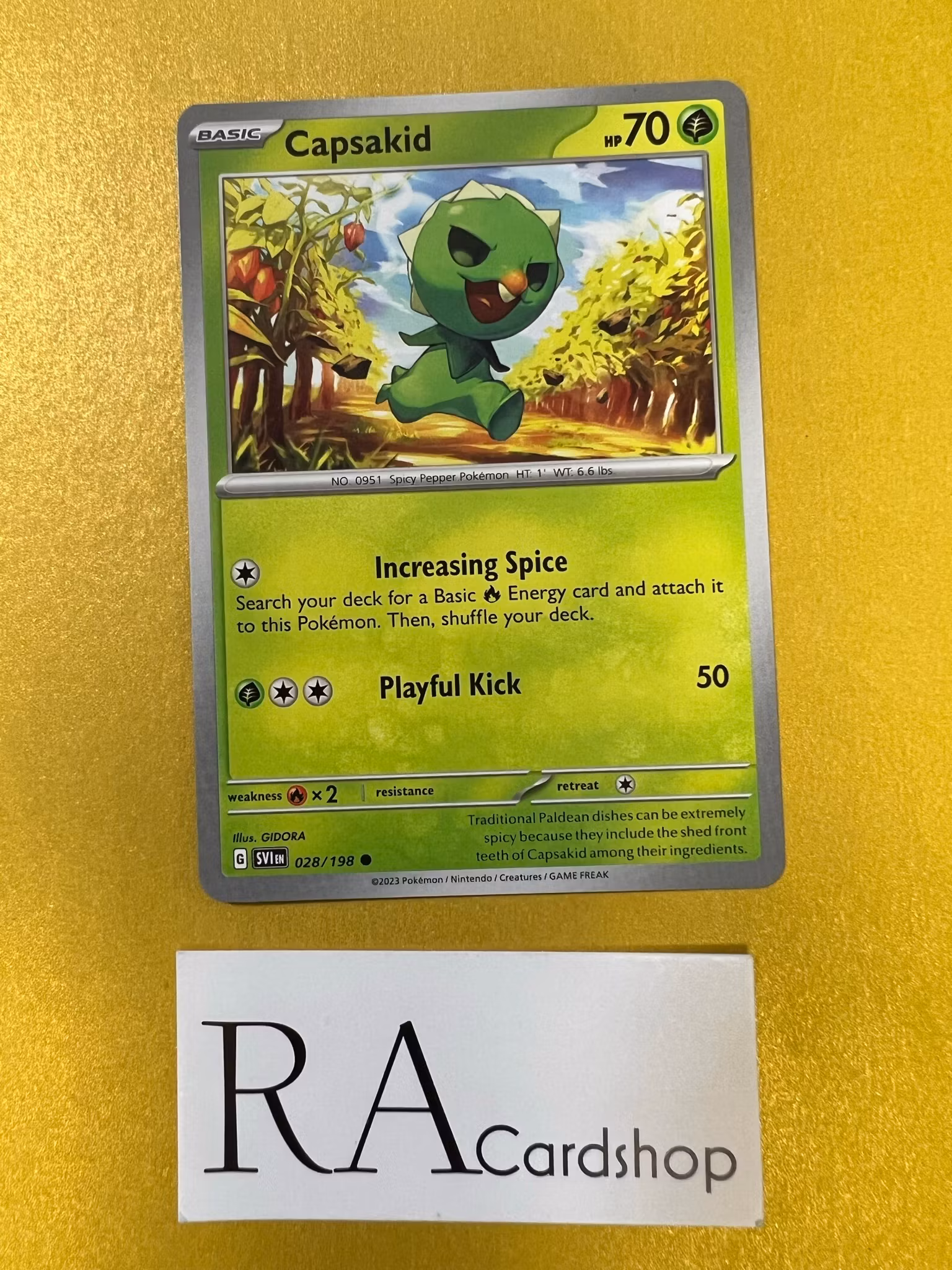 Capsakid Common 028/198 Scarlet & Violet Pokemon