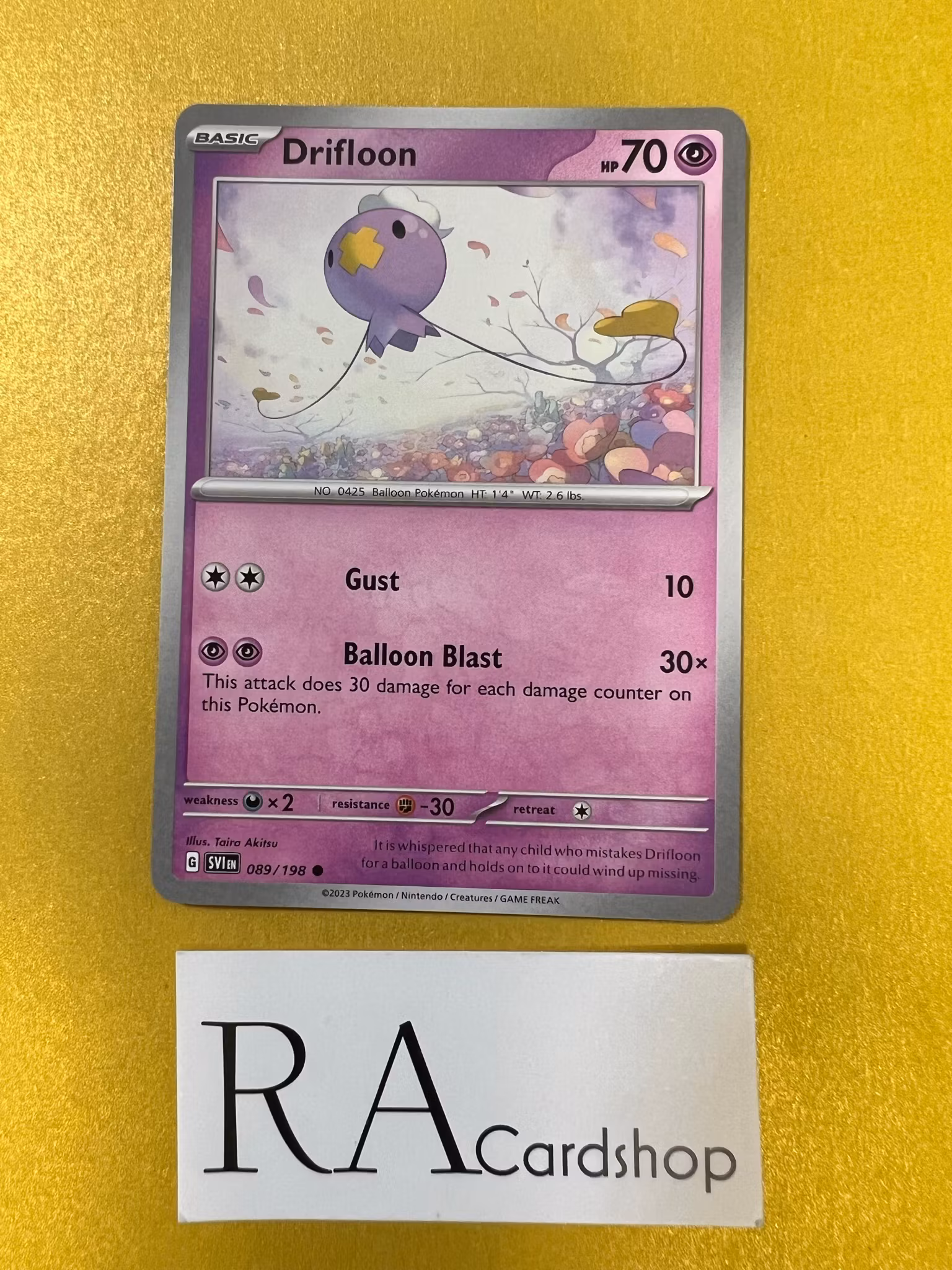 Drifloon Common 089/198 Scarlet & Violet Pokemon