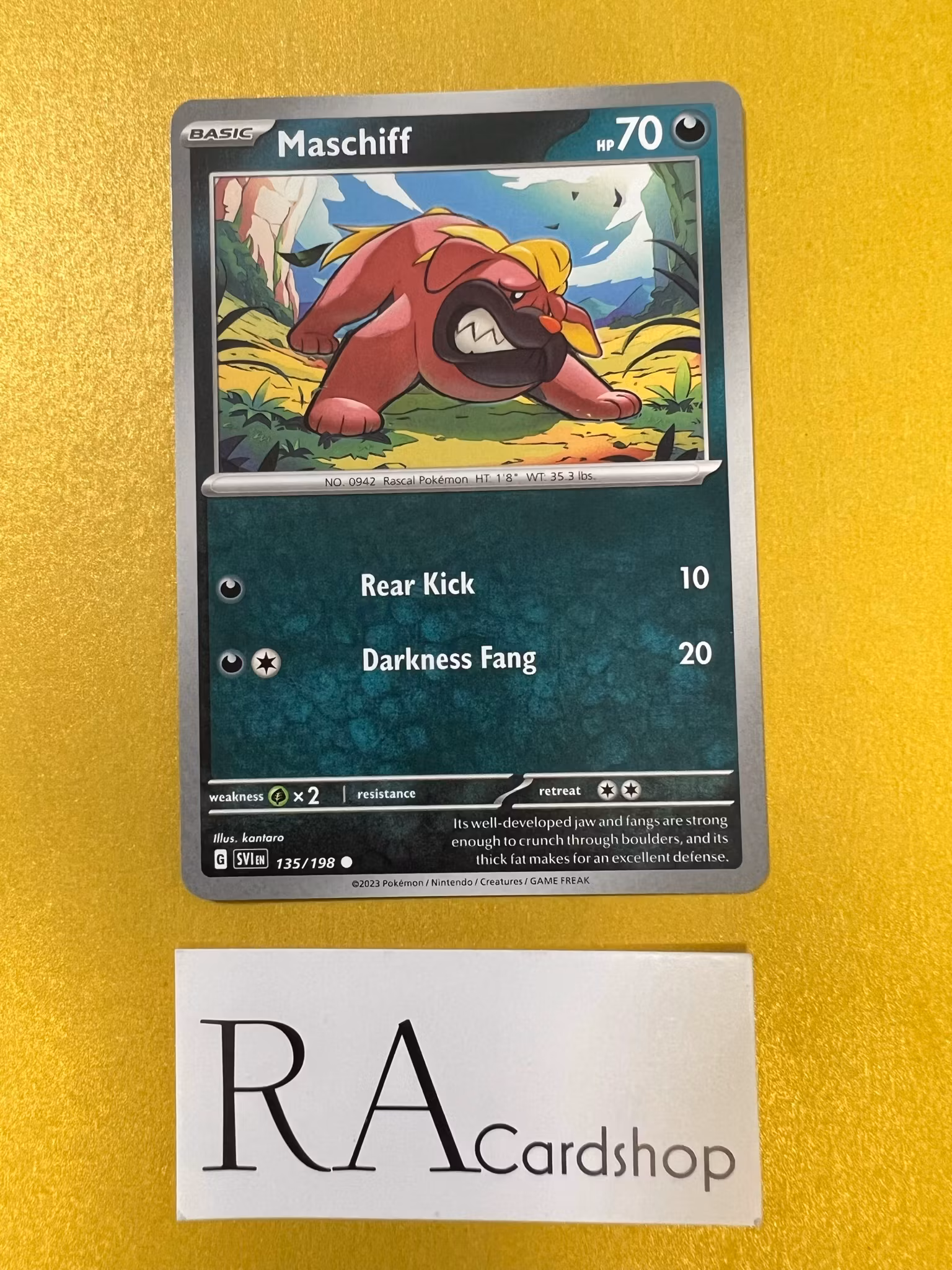 Maschiff Common 135/198 Scarlet & Violet Pokemon