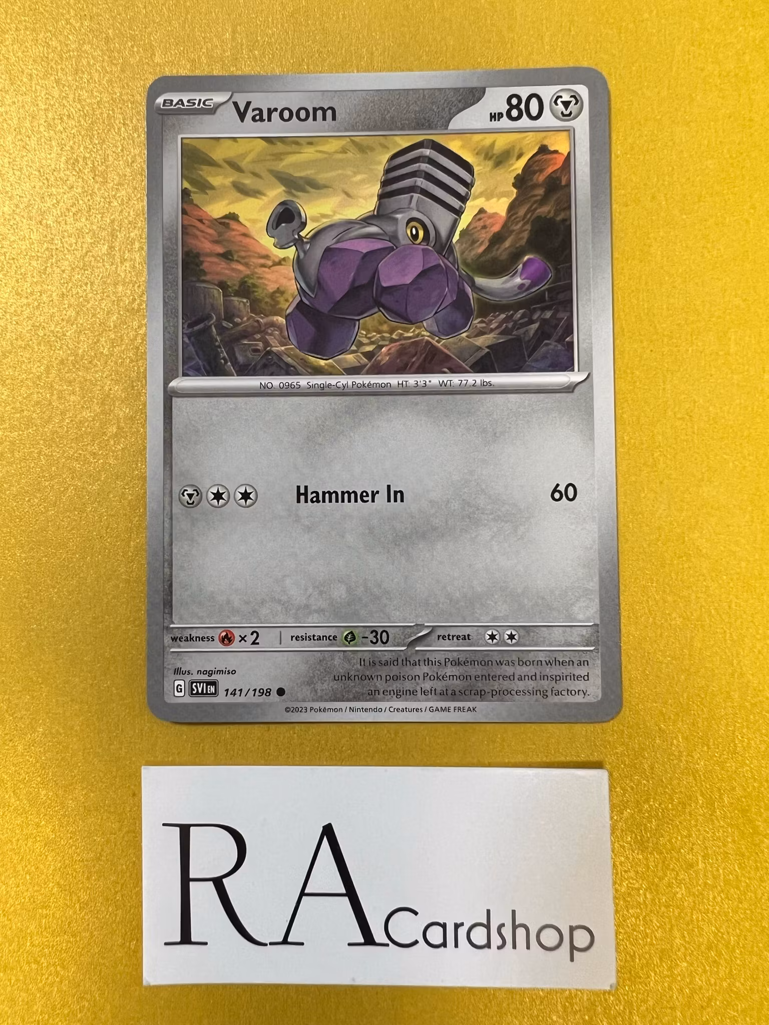 Varoom Common 141/198 Scarlet & Violet Pokemon