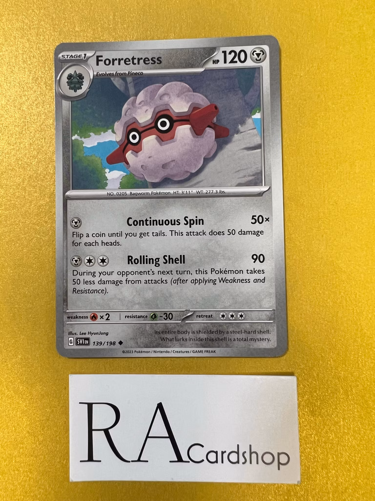 Forretress Uncommon 139/198 Scarlet & Violet Pokemon