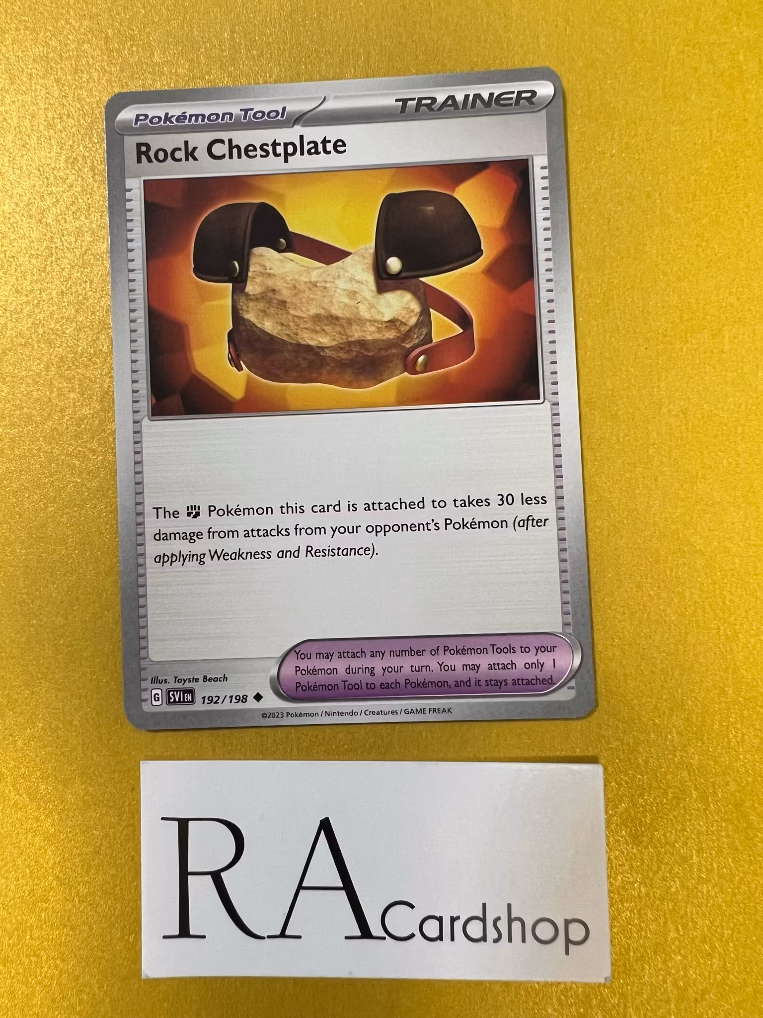 Rock Chestplate Uncommon 192/198 Scarlet & Violet Pokemon