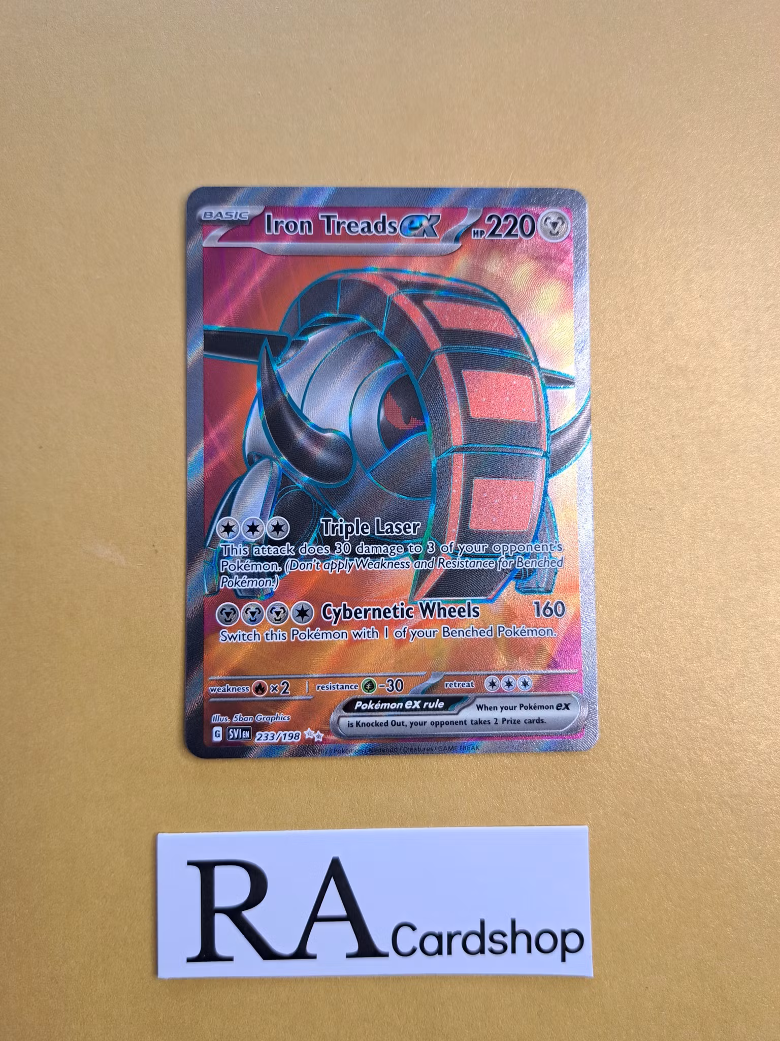Iron Treads EX Secret Rare 233/198 Scarlet & Violet Pokemon