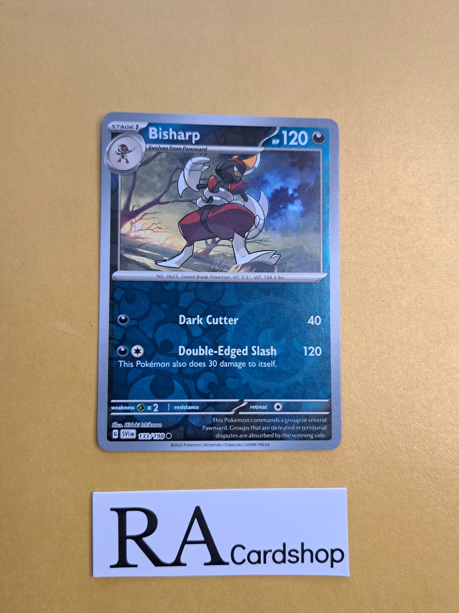 Bisharp Common Reverse Holo 133/198 Scarlet & Violet Pokemon