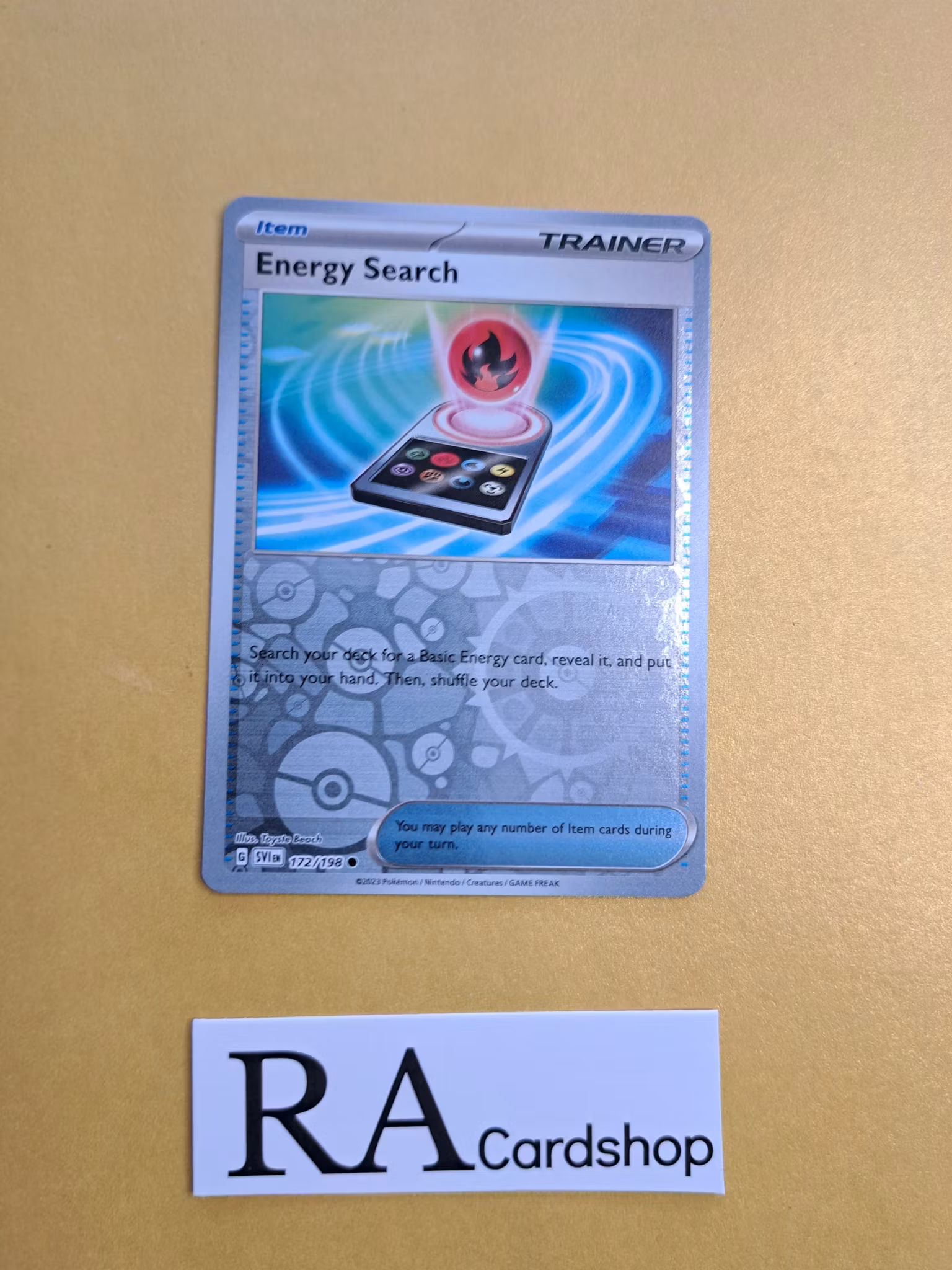 Energy Search Uncommon Reverse Holo 172/198 Scarlet & Violet Pokemon