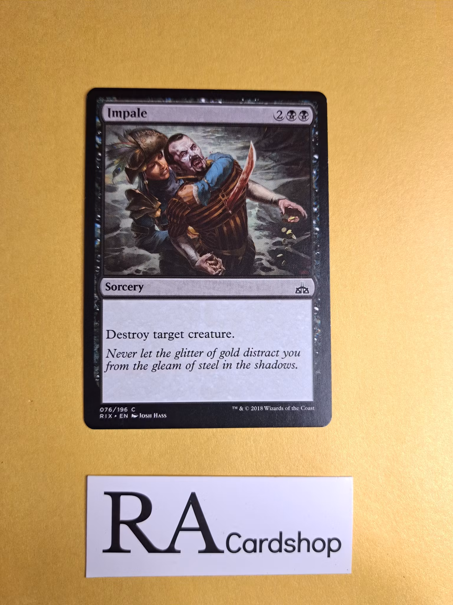 Impale Common 076/196 Rivals of Ixalan (RIX) Magic the Gathering