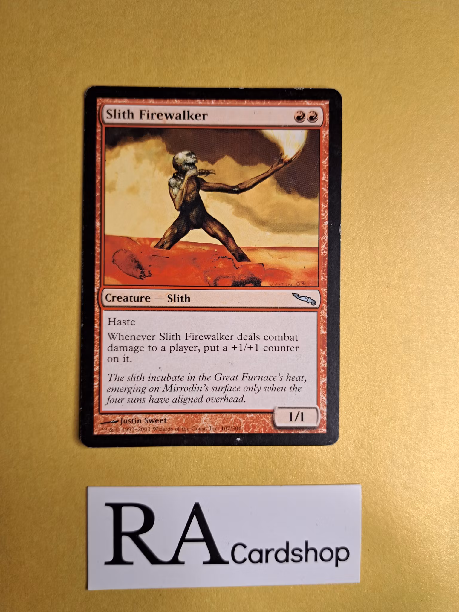 Slith Firewalker Uncommon 107/306 Mirrodin (MRD) Magic the Gathering