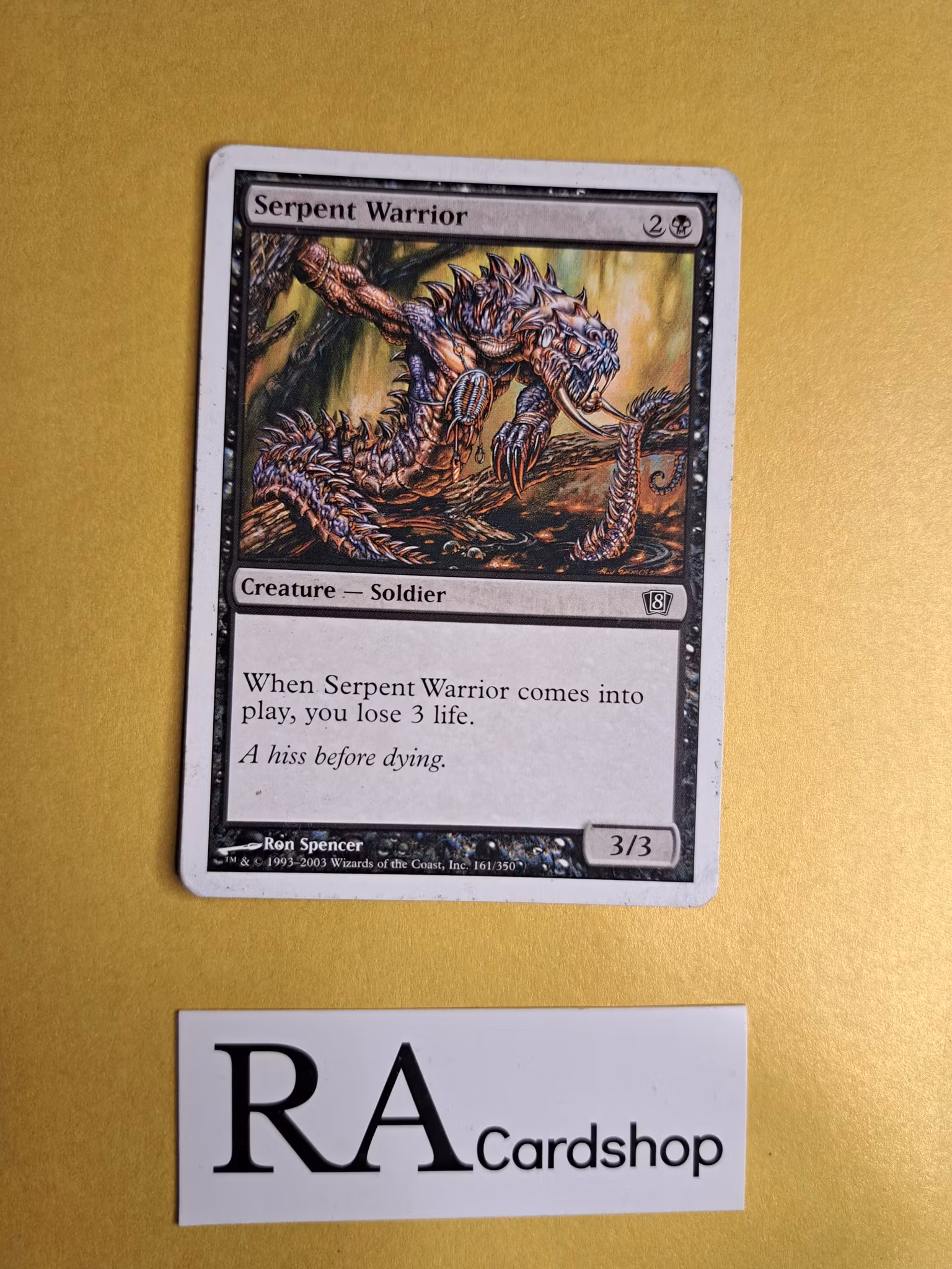 Serpent Warrior Common 161/350 Eight Edition Magic the Gathering