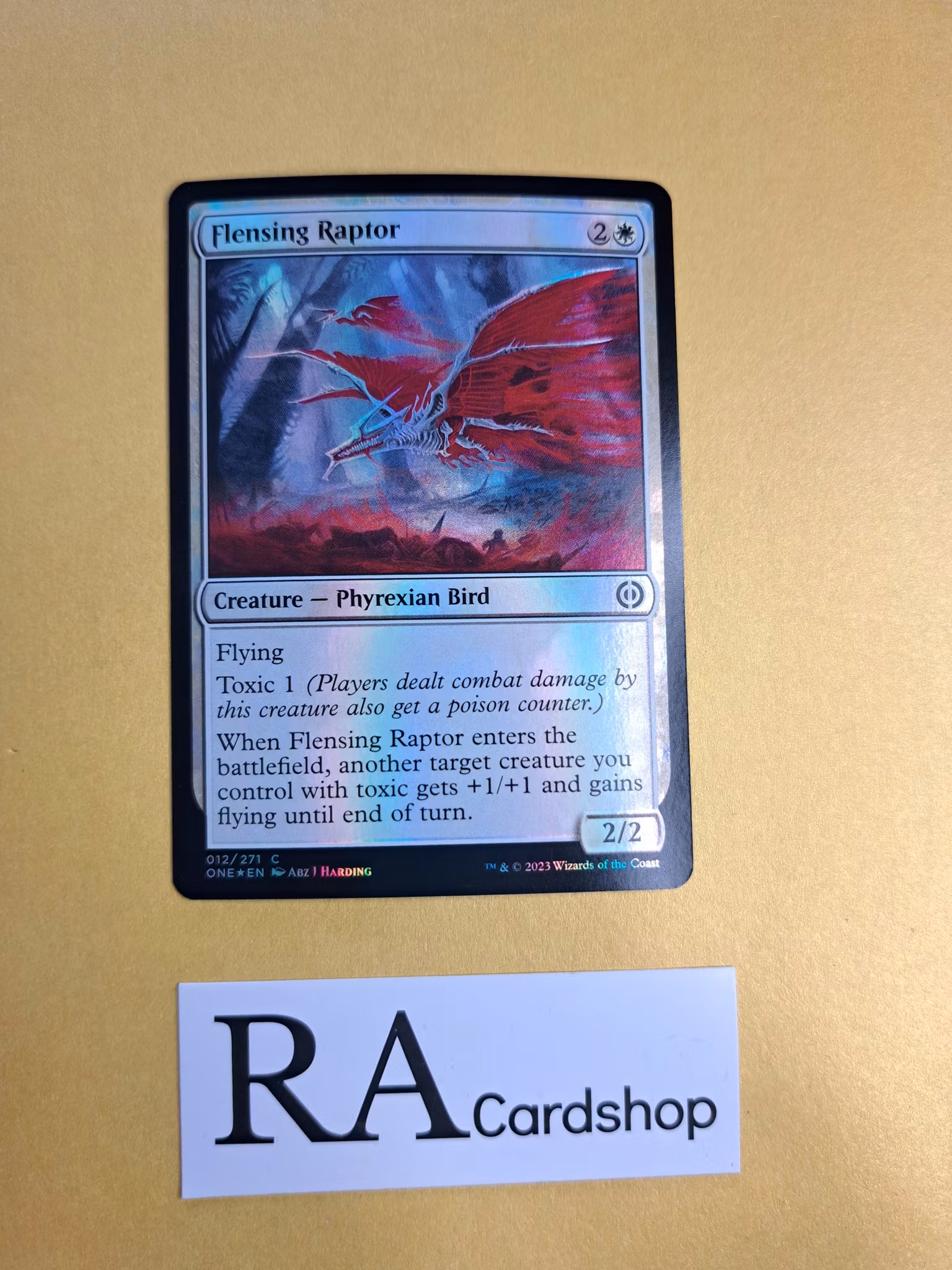 Flensing Raptor Foil Common 012/271 Phyrexia All Will Be One Magic the Gathering