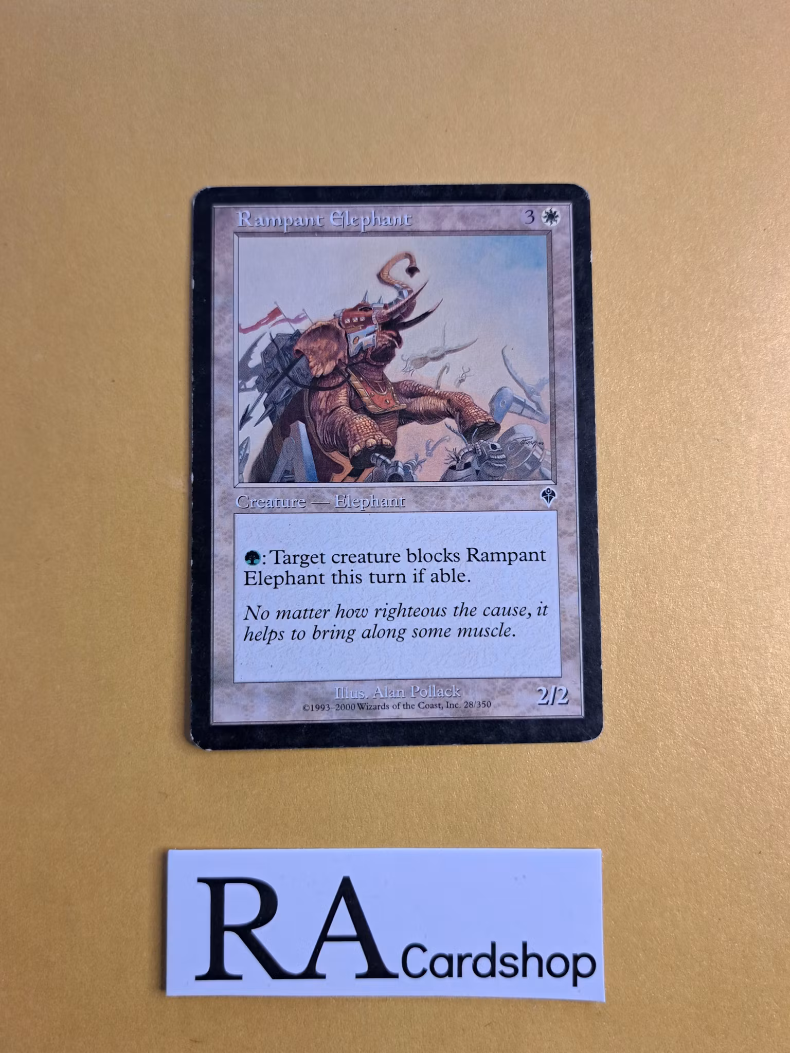 Rampant Elephant Common 28/350 Invasion Magic the Gathering