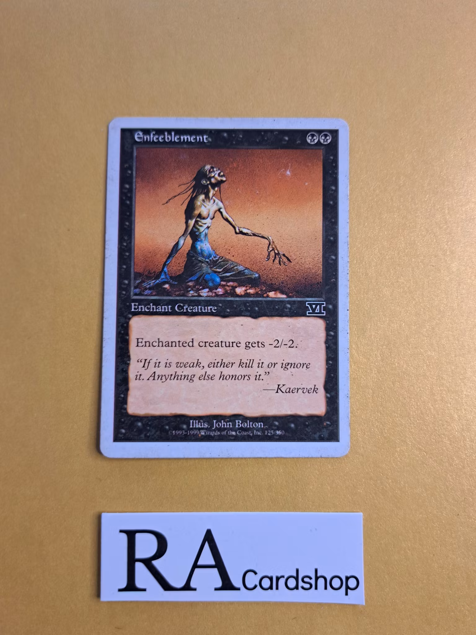 Enfeeblement Common 125/350 Sixth Edition (6) Magic the Gathering