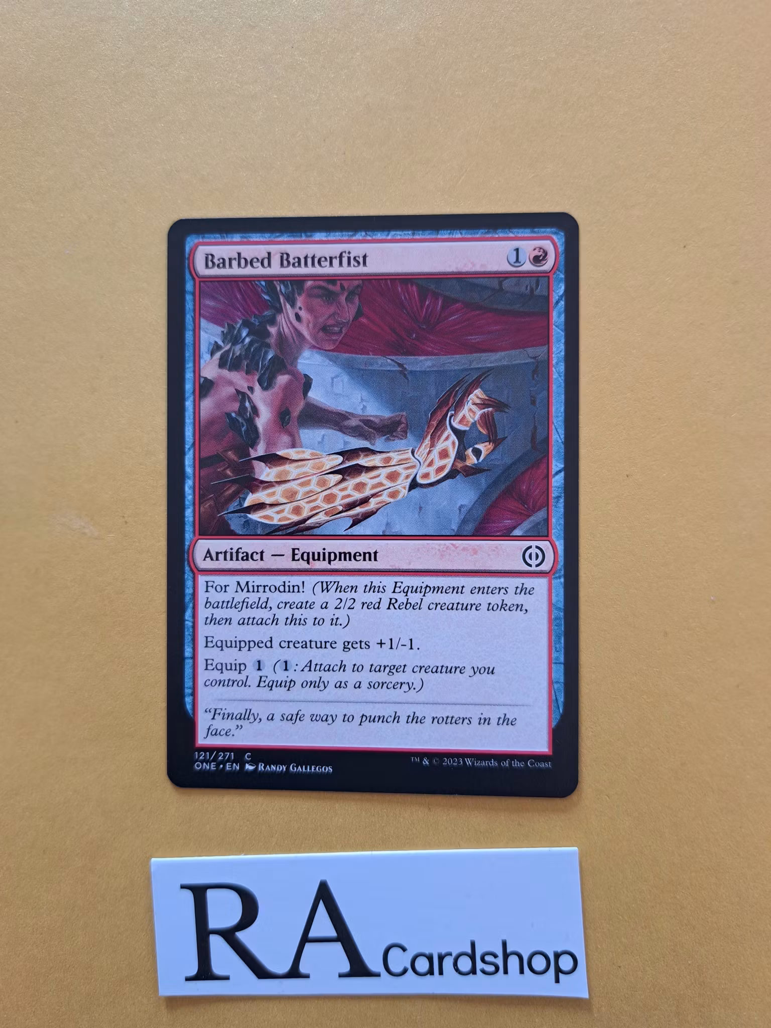 Barbed Batterfist Common 121/271 Phyrexia All Will Be One Magic the Gathering